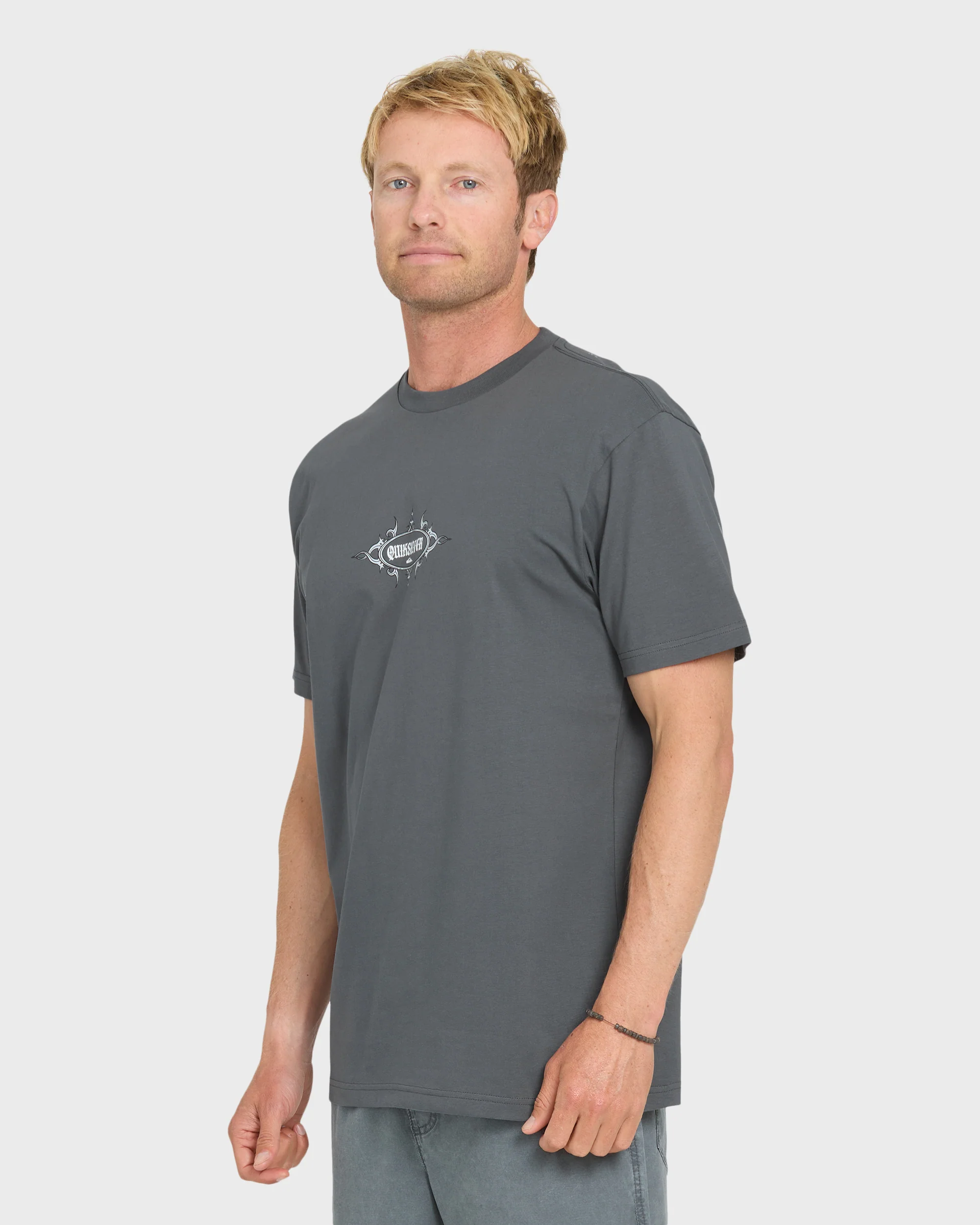 Crest Classic Short Sleeve Knit T-Shirt - Iron Gate 3 Crest Classic Short Sleeve Knit T-Shirt - Iron Gate