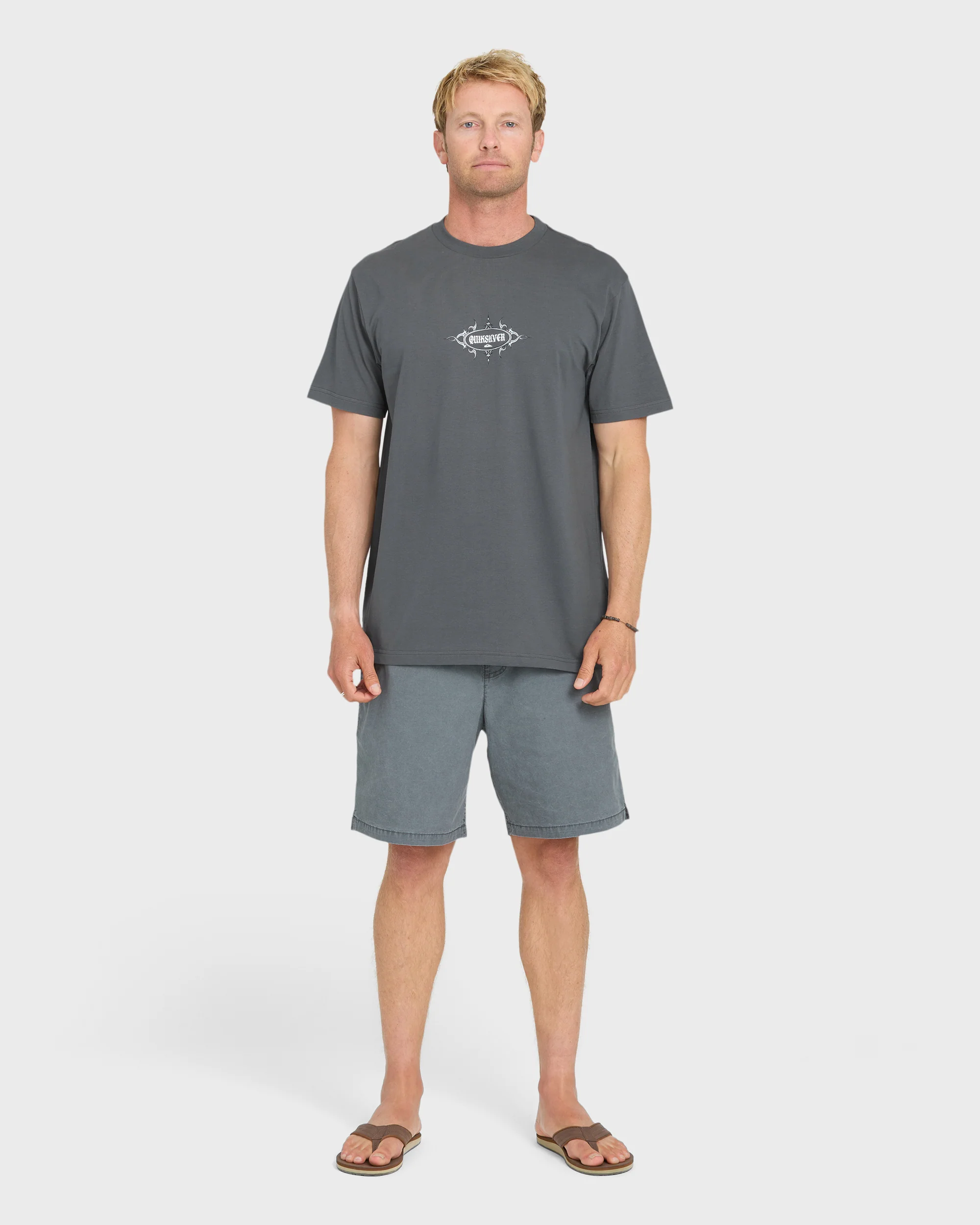 Crest Classic Short Sleeve Knit T-Shirt - Iron Gate 4 Crest Classic Short Sleeve Knit T-Shirt - Iron Gate