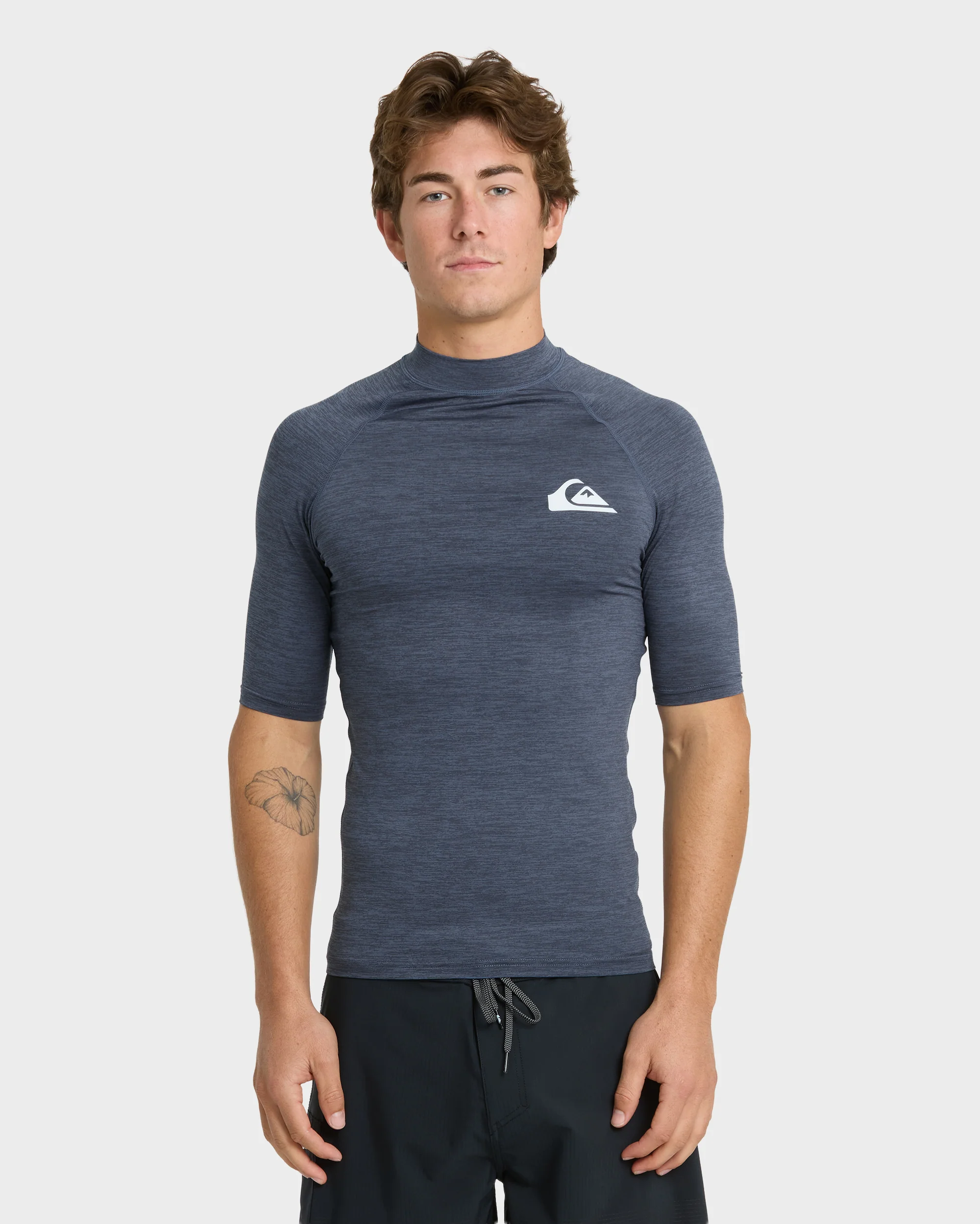 Everyday UPF 50 Short Sleeve Rashguard - Vintage Indigo Heather