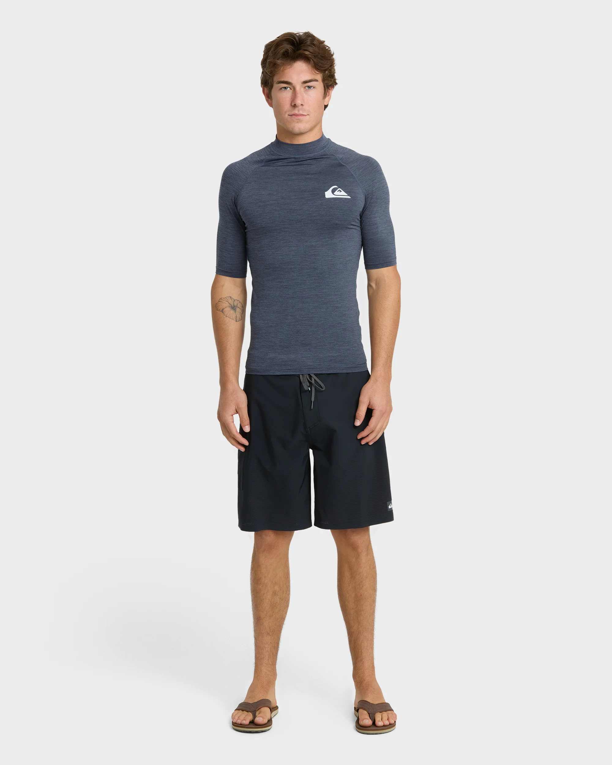 Everyday UPF 50 Short Sleeve Rashguard - Vintage Indigo Heather 3 Everyday UPF 50 Short Sleeve Rashguard - Vintage Indigo Heather