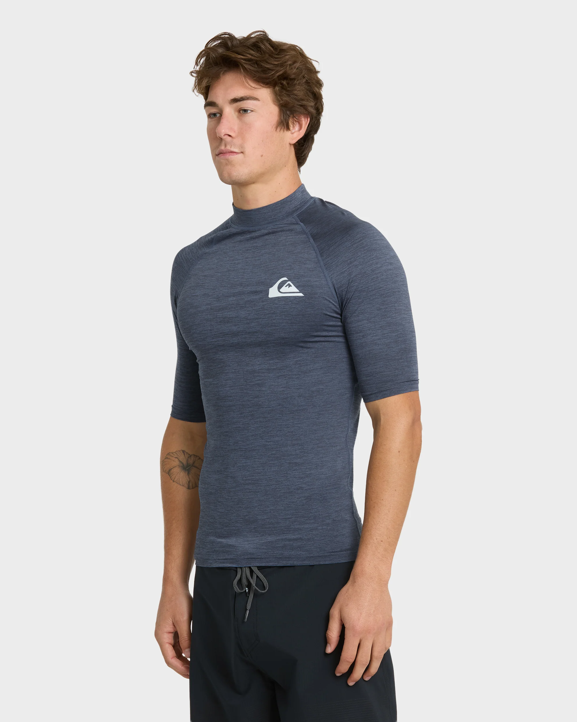 Everyday UPF 50 Short Sleeve Rashguard - Vintage Indigo Heather 4 Everyday UPF 50 Short Sleeve Rashguard - Vintage Indigo Heather