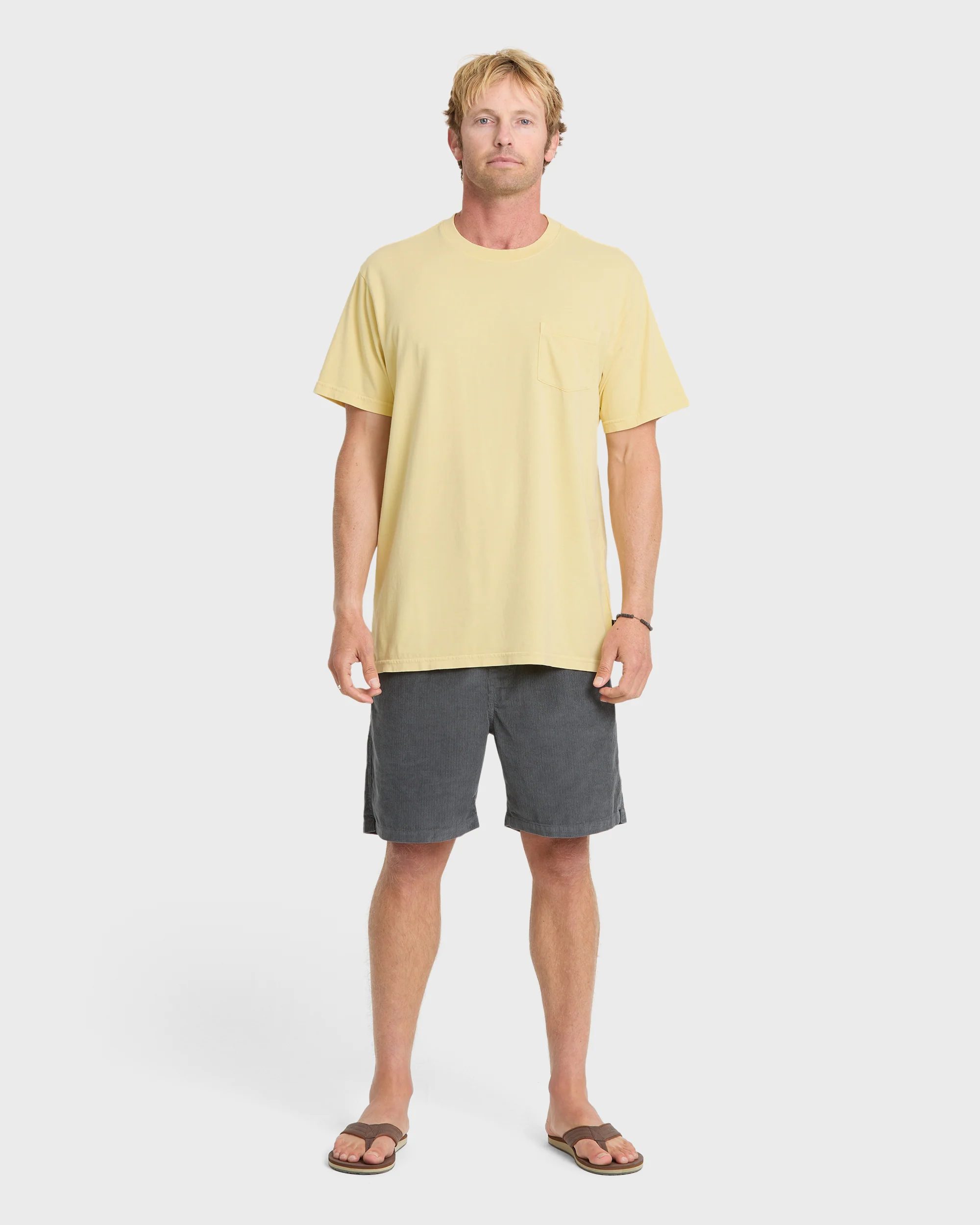 Saltwater Pocket Tee - Pale Yellow 3 Saltwater Pocket Tee - Pale Yellow