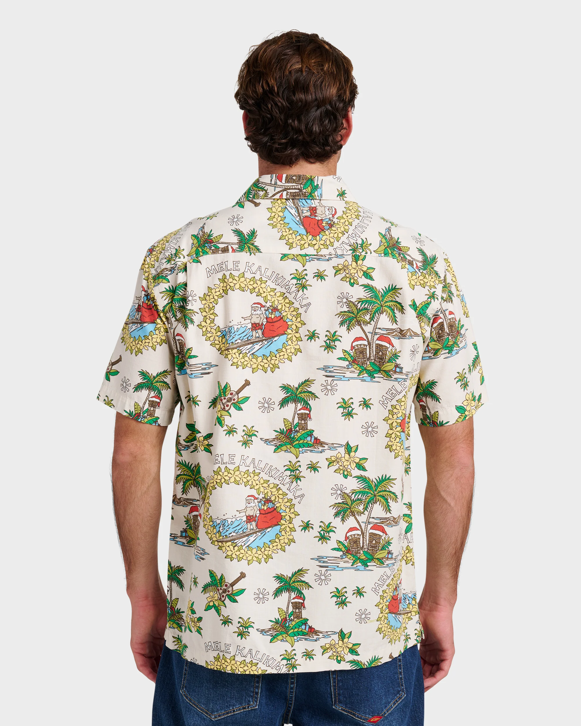 Waterman Surfing Santa Shirt - Moonbeam 2 Waterman Surfing Santa Shirt - Moonbeam