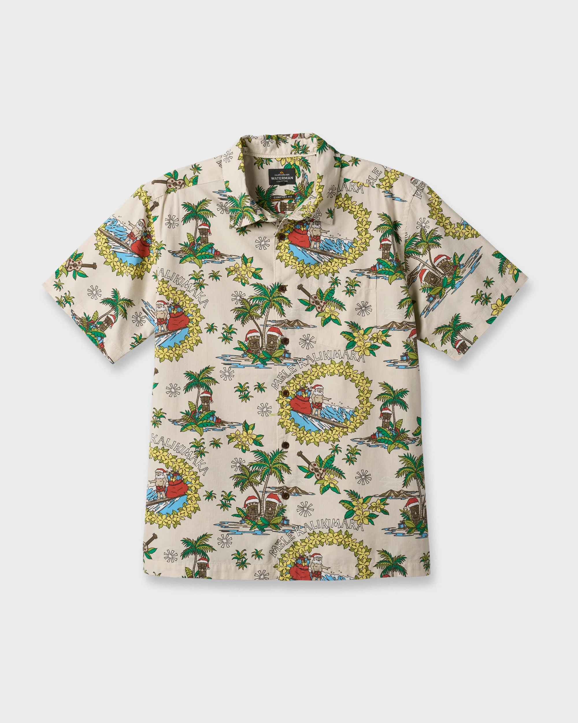 Waterman Surfing Santa Shirt - Moonbeam 5 Waterman Surfing Santa Shirt - Moonbeam