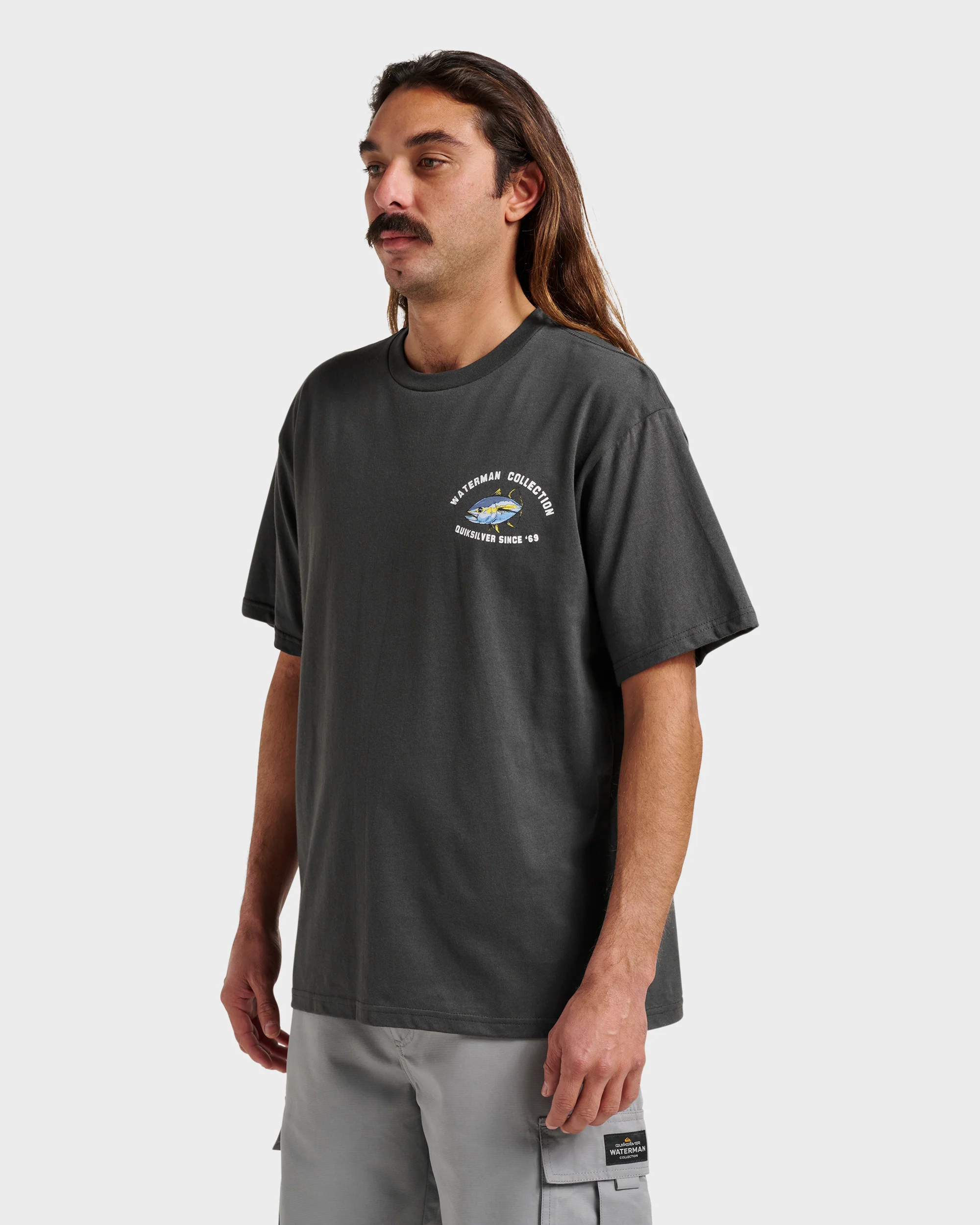 Waterman Double Ahi Classic T-shirt - Phantom 3 Waterman Double Ahi Classic T-shirt - Phantom