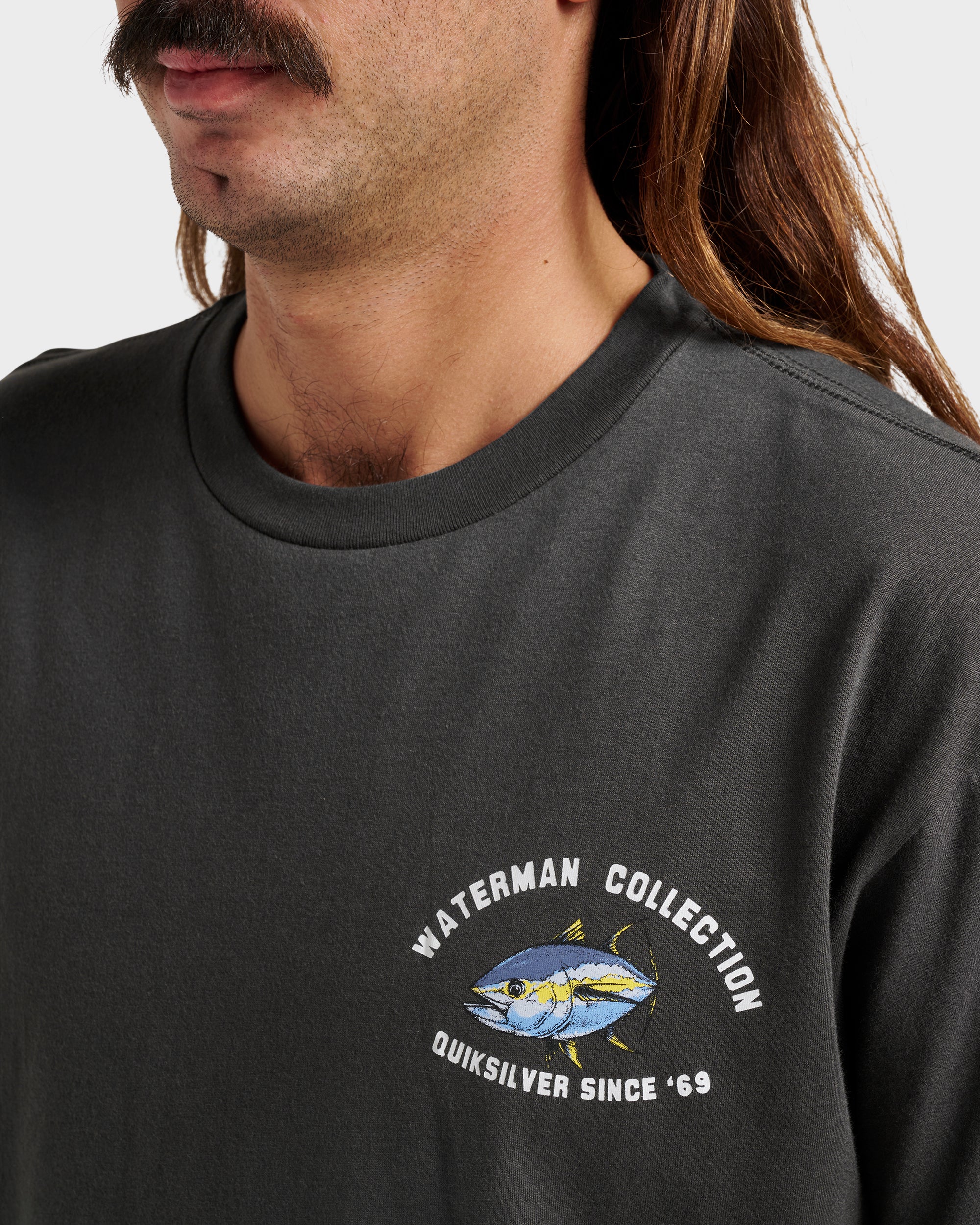 Waterman Double Ahi Classic T-shirt - Phantom 4 Waterman Double Ahi Classic T-shirt - Phantom