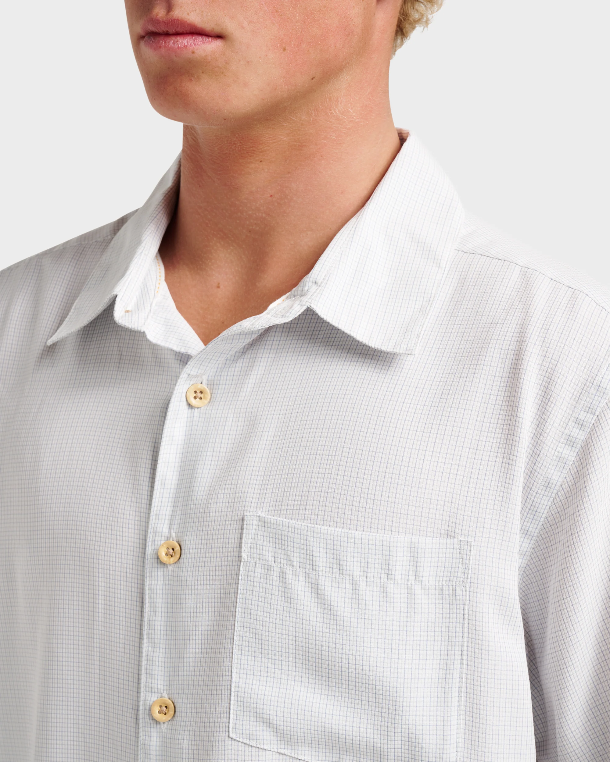 Waterman Check Out Shirt - White 4 Waterman Check Out Shirt - White