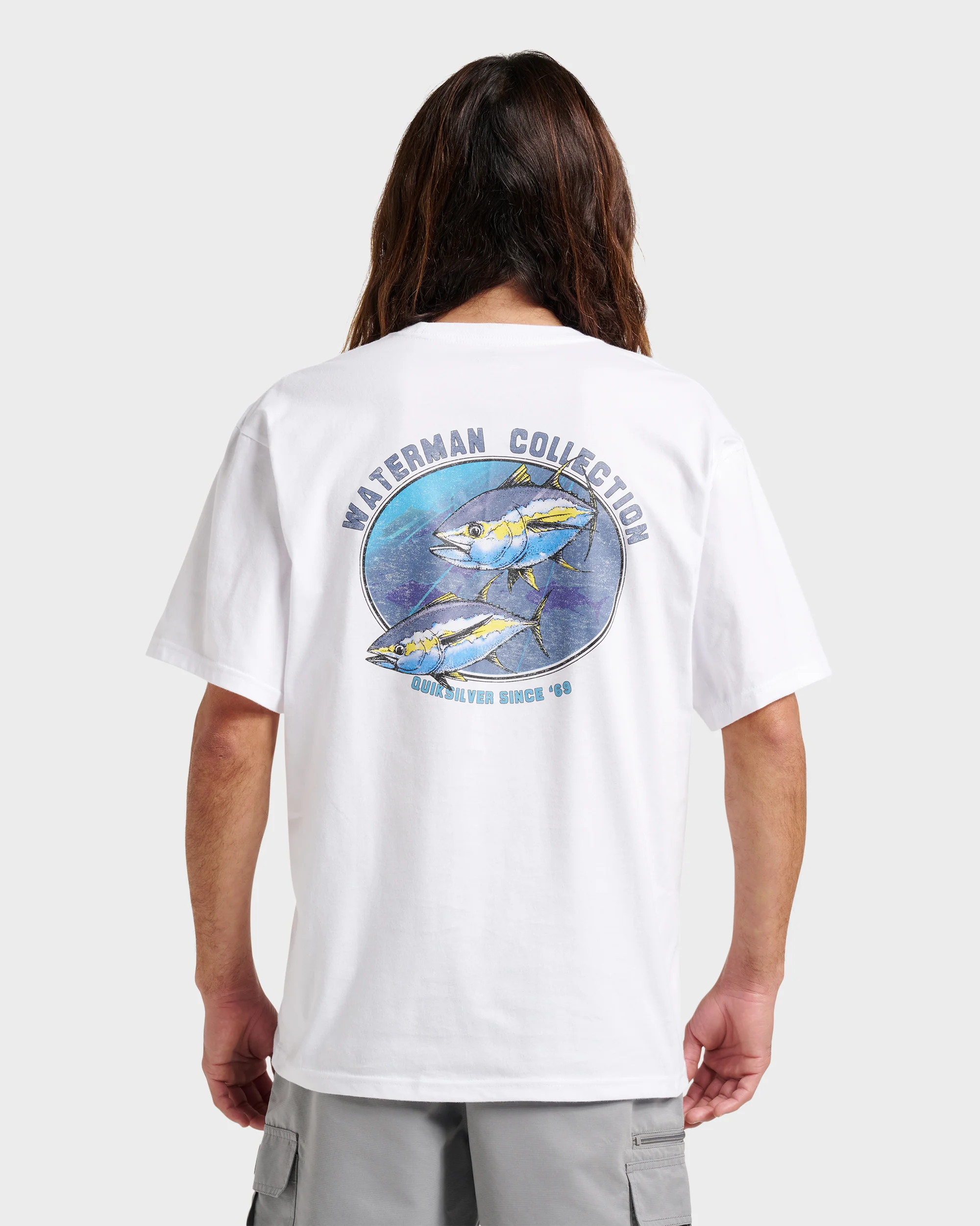 Waterman Double Ahi Classic T-shirt - White 2 Waterman Double Ahi Classic T-shirt - White