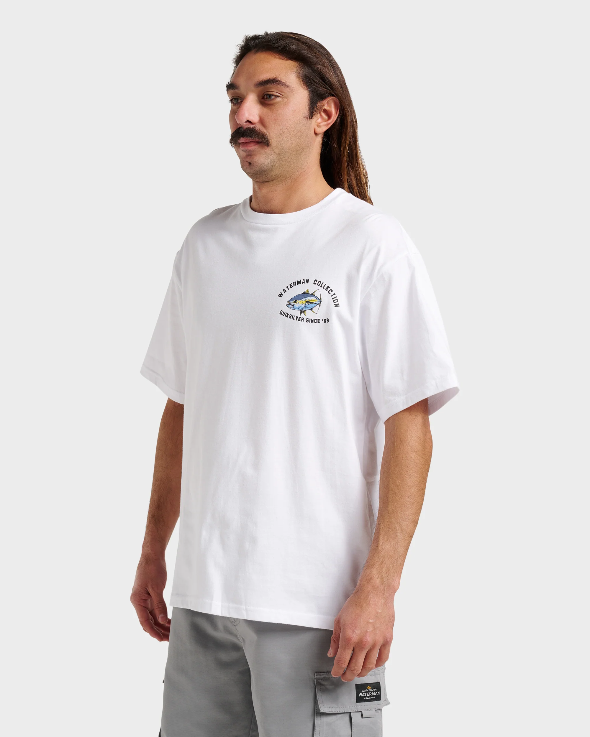 Waterman Double Ahi Classic T-shirt - White 3 Waterman Double Ahi Classic T-shirt - White