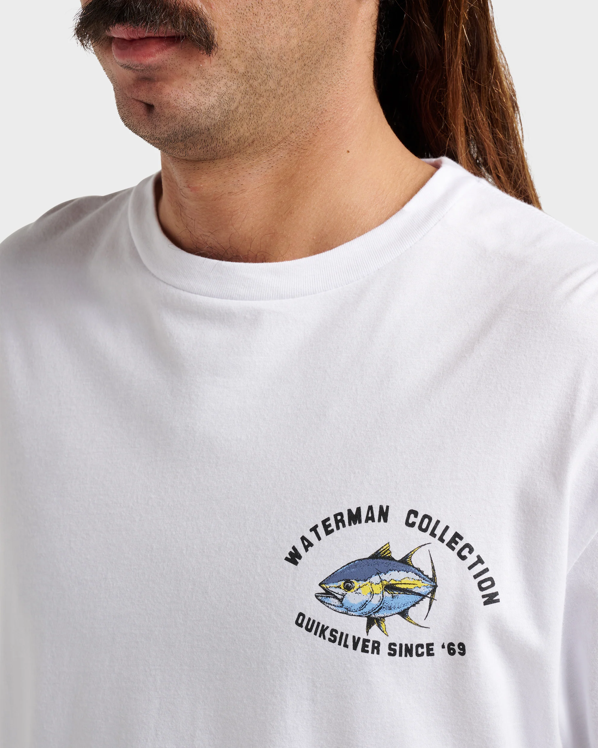Waterman Double Ahi Classic T-shirt - White 4 Waterman Double Ahi Classic T-shirt - White