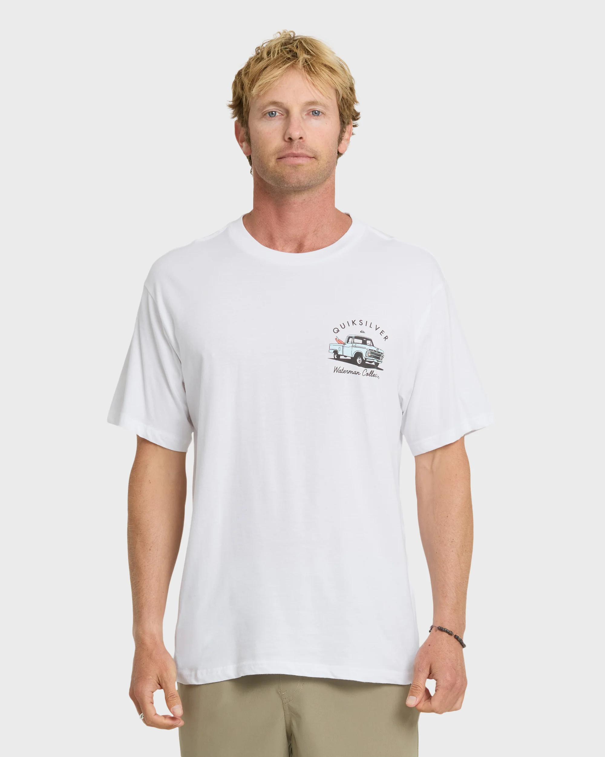 Waterman Four Wheeler Classic T-shirt - White 1 Waterman Four Wheeler Classic T-shirt - White