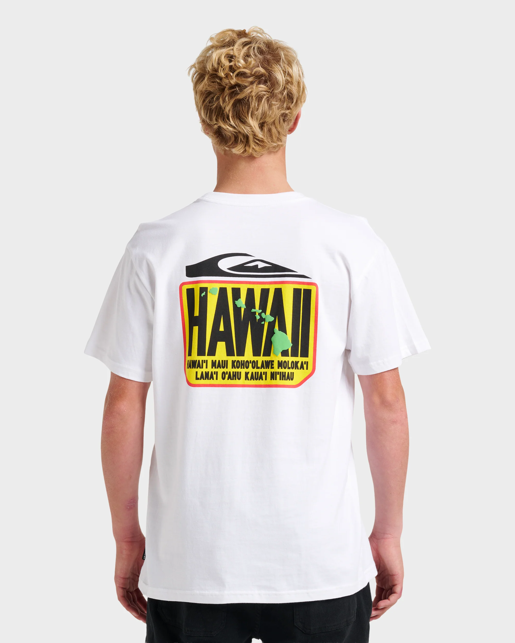 Hi Hawaii Crest Classic T-shirt - White 3 Hi Hawaii Crest Classic T-shirt - White