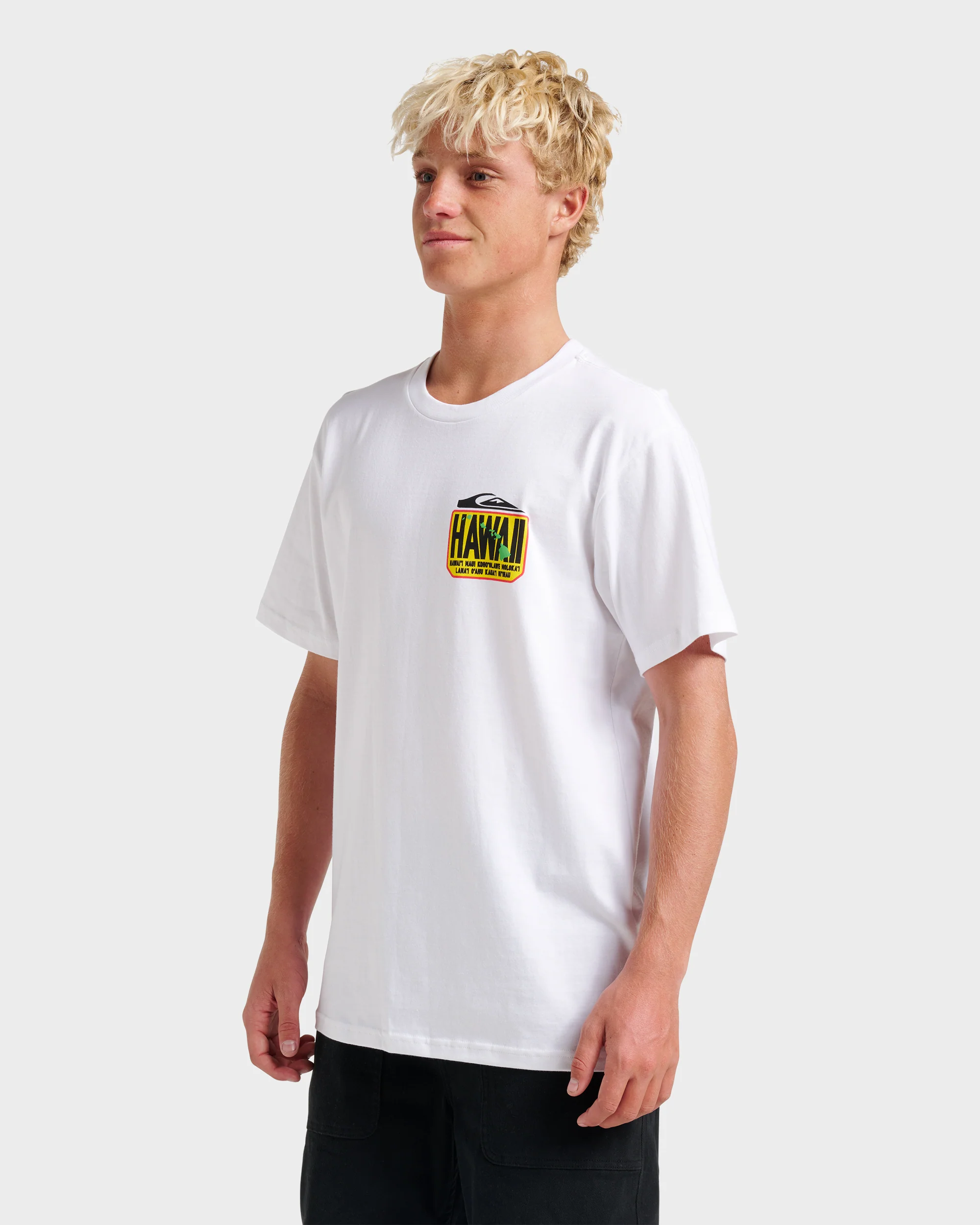Hi Hawaii Crest Classic T-shirt - White 4 Hi Hawaii Crest Classic T-shirt - White