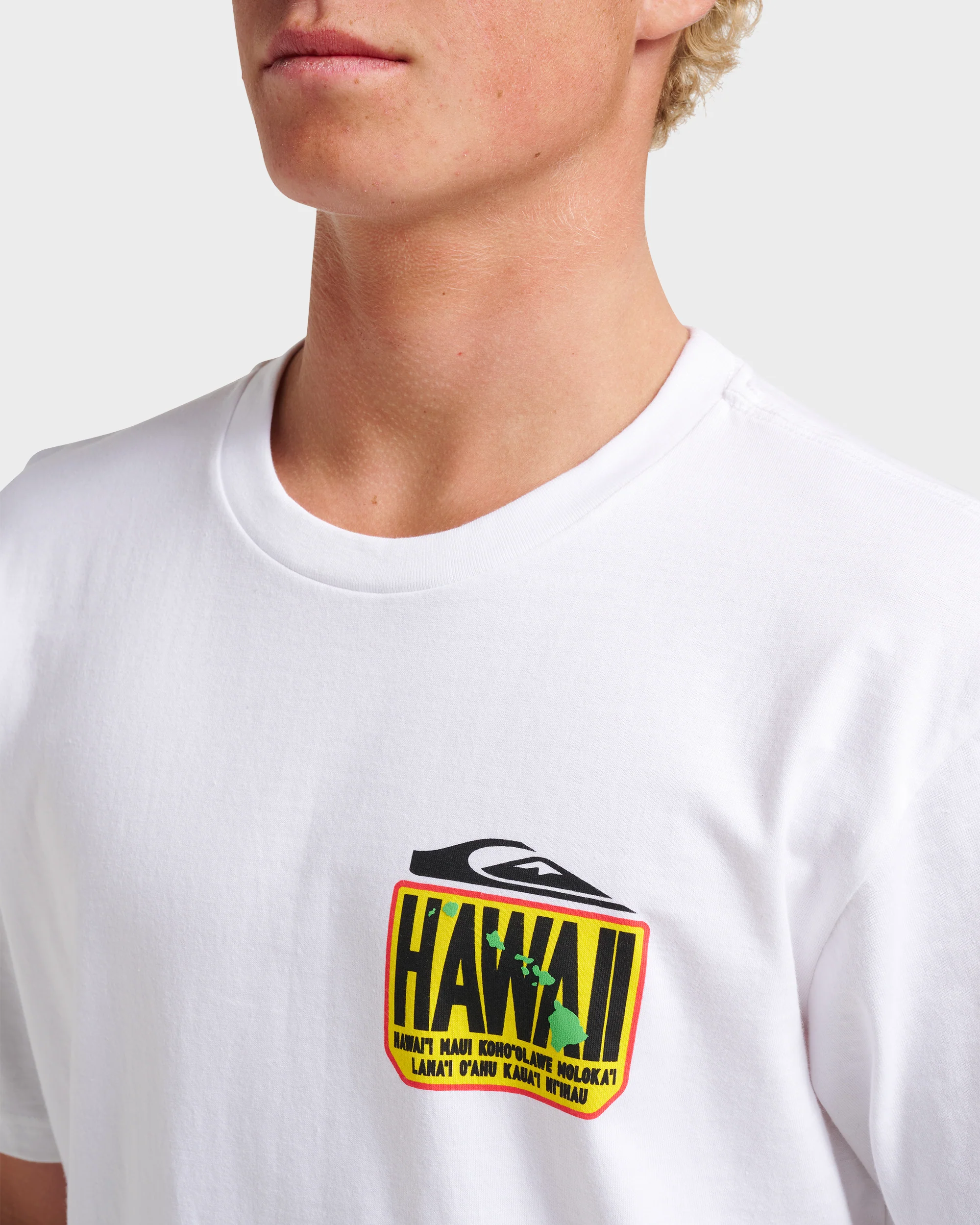 Hi Hawaii Crest Classic T-shirt - White 5 Hi Hawaii Crest Classic T-shirt - White