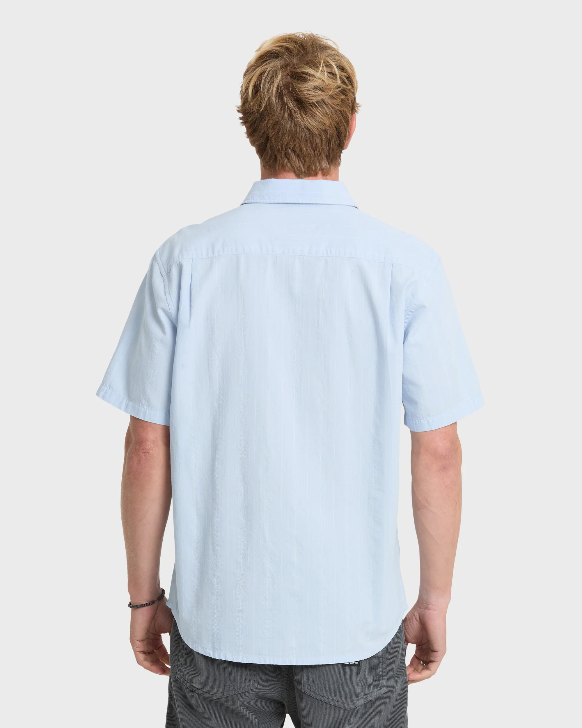 Dobby Stripe Classic Short Sleeve Woven Shirt - Skyway 2 Dobby Stripe Classic Short Sleeve Woven Shirt - Skyway