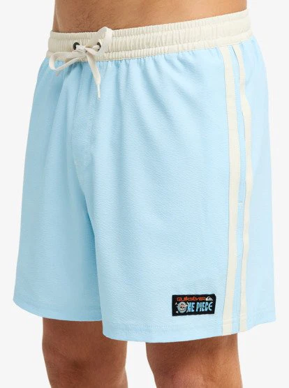 One Piece Solid 16" Elastic Waist Boardshorts - Stratosphere 3 One Piece Solid 16" Elastic Waist Boardshorts - Stratosphere