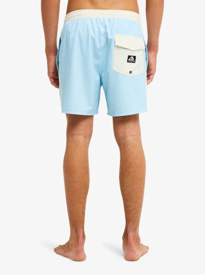 One Piece Solid 16" Elastic Waist Boardshorts - Stratosphere 8 One Piece Solid 16" Elastic Waist Boardshorts - Stratosphere