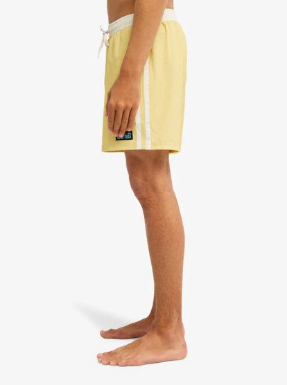 One Piece Solid 16" Elastic Waist Boardshorts - Pampas 2 One Piece Solid 16" Elastic Waist Boardshorts - Pampas