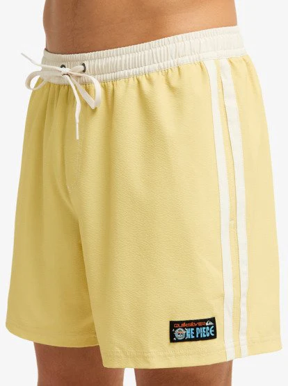 One Piece Solid 16" Elastic Waist Boardshorts - Pampas 3 One Piece Solid 16" Elastic Waist Boardshorts - Pampas