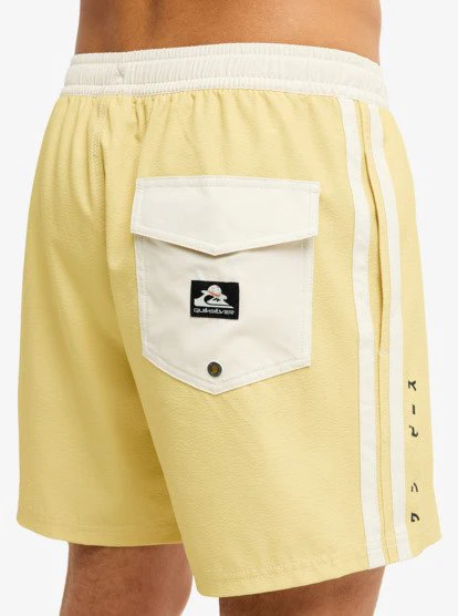 One Piece Solid 16" Elastic Waist Boardshorts - Pampas 5 One Piece Solid 16" Elastic Waist Boardshorts - Pampas