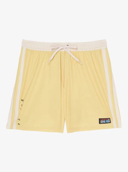 One Piece Solid 16" Elastic Waist Boardshorts - Pampas 8 One Piece Solid 16" Elastic Waist Boardshorts - Pampas