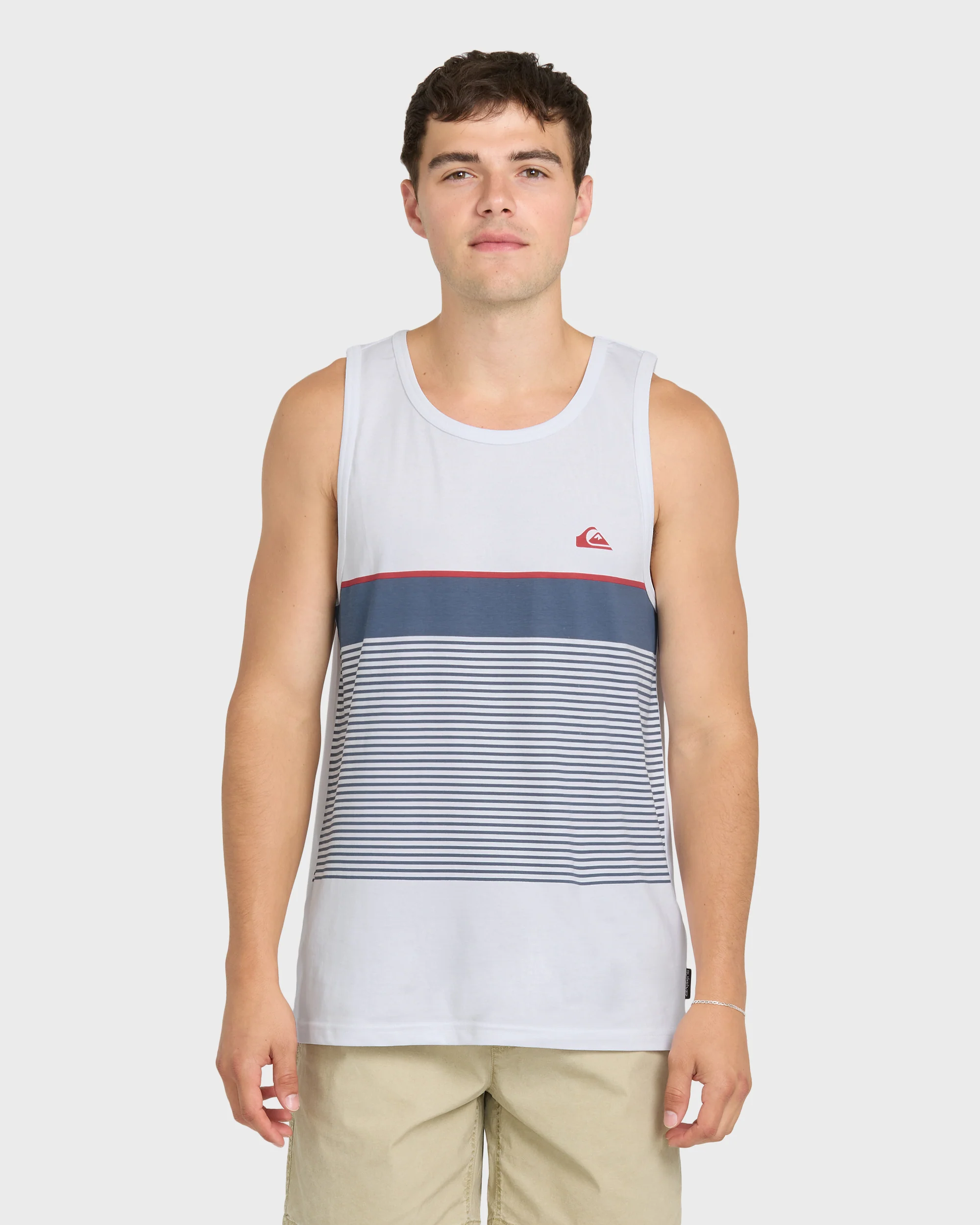 Tijuana Stripe Tank Top - White 1 Tijuana Stripe Tank Top - White