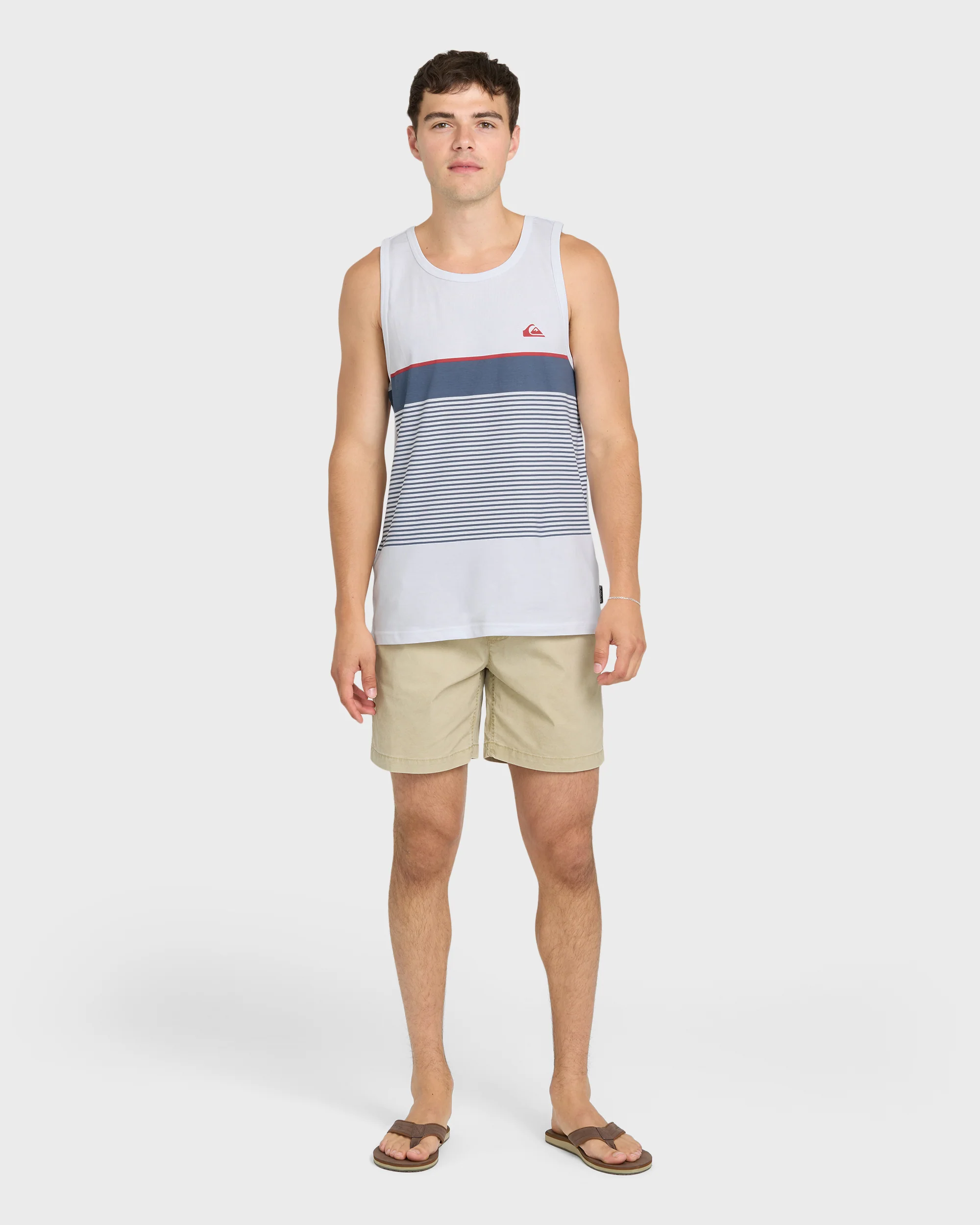 Tijuana Stripe Tank Top - White 4 Tijuana Stripe Tank Top - White