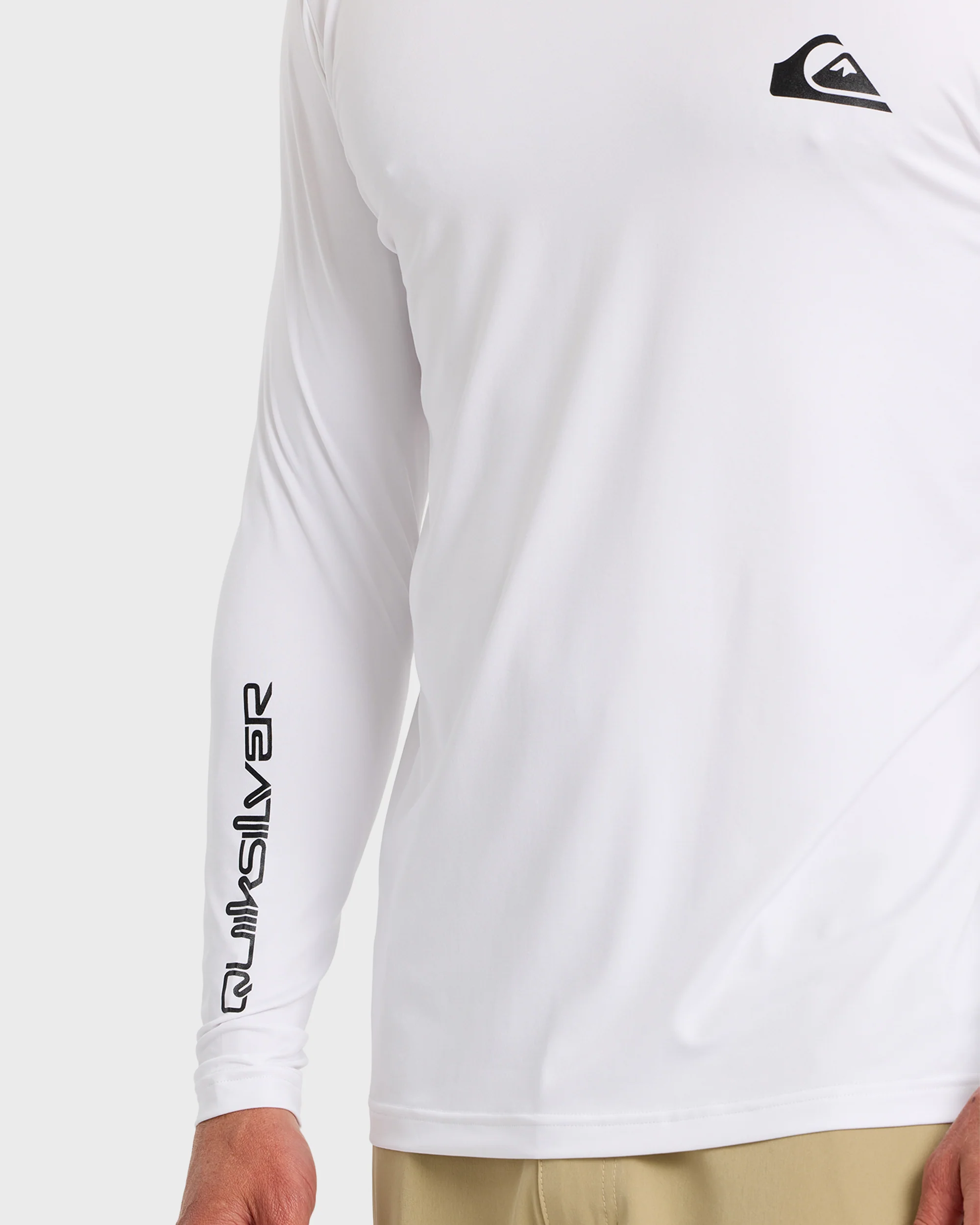 Everyday Hooded UPF 50 Long Sleeve Surf Shirt - White 6 Everyday Hooded UPF 50 Long Sleeve Surf Shirt - White