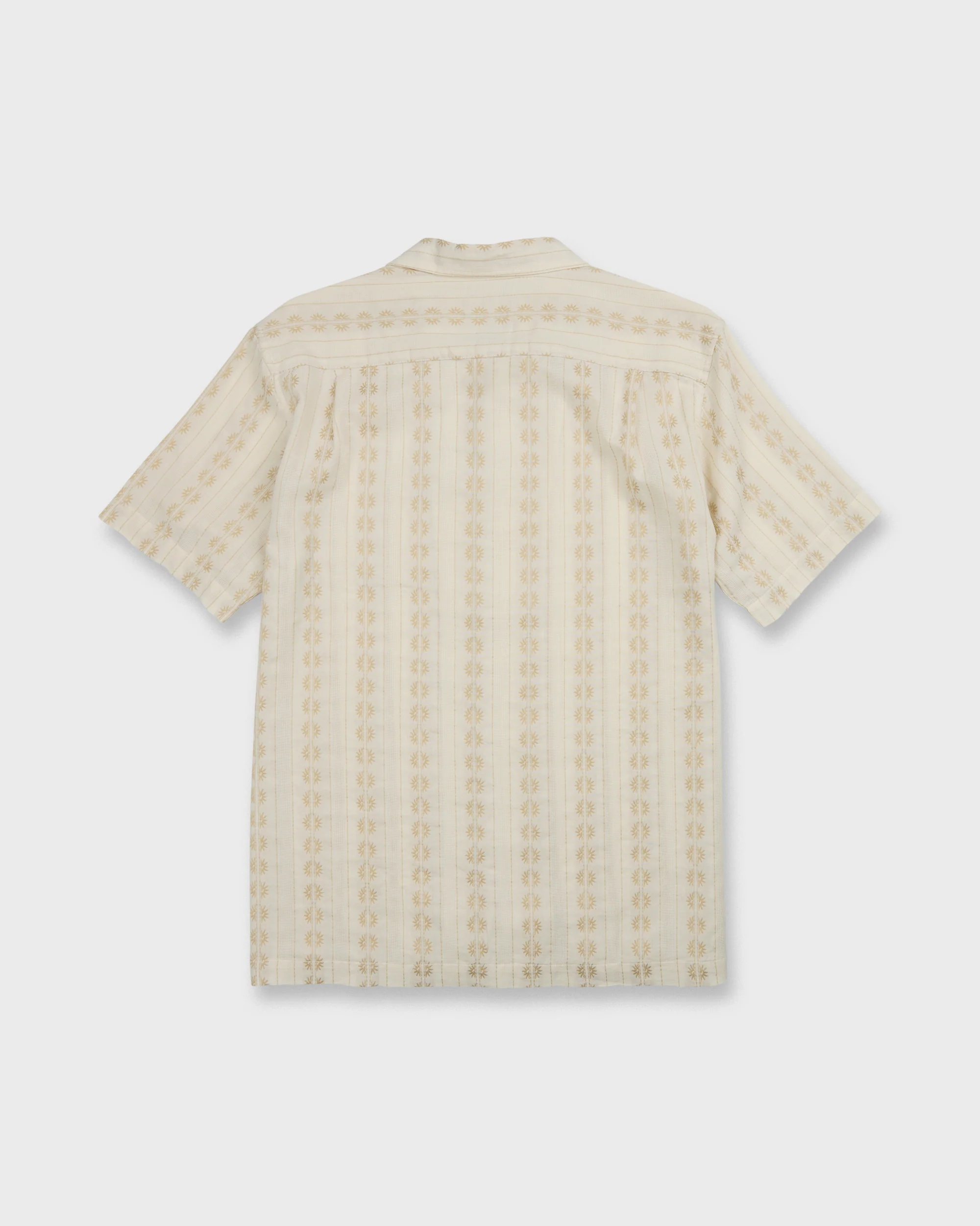Bishop Jacquard Camp Short Sleeve Cotton Shirt - Twill 7 Bishop Jacquard Camp Short Sleeve Cotton Shirt - Twill