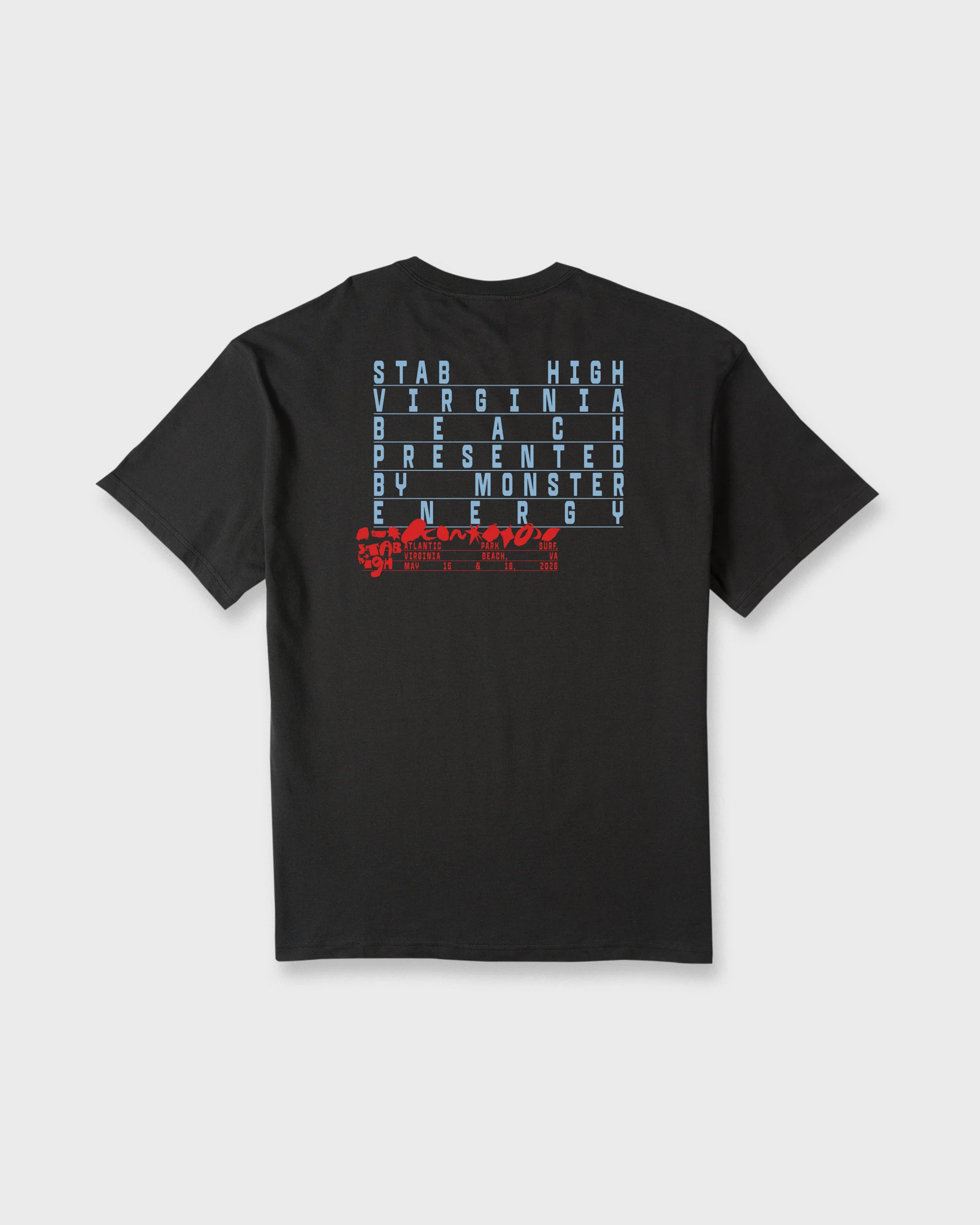 Stab High Virginia Beach Short Sleeve T-Shirt - Black 1 Stab High Virginia Beach Short Sleeve T-Shirt - Black