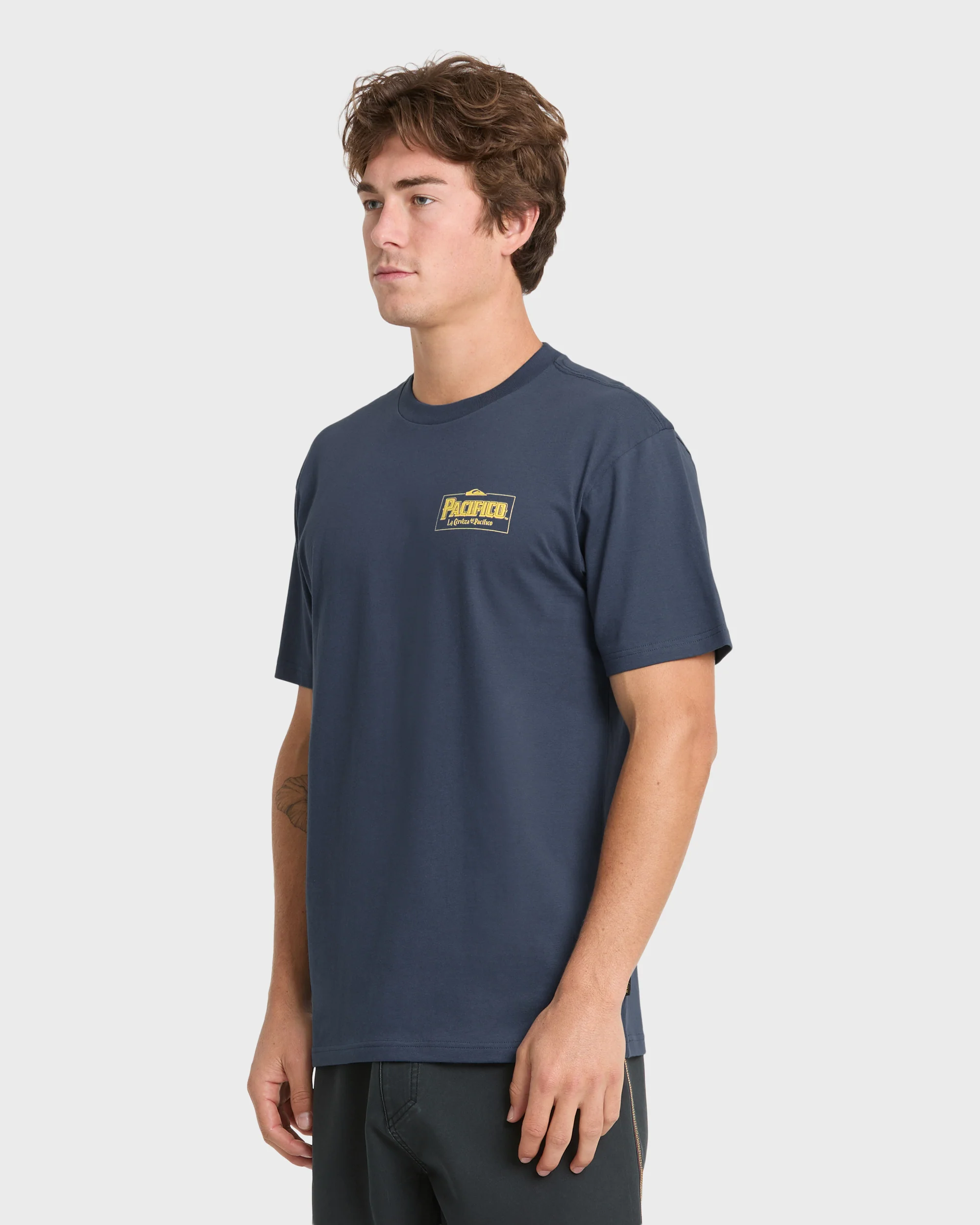 Pacifico Sayulita Cruising Short Sleeve Knit T-Shirt - Navy 4 Pacifico Sayulita Cruising Short Sleeve Knit T-Shirt - Navy