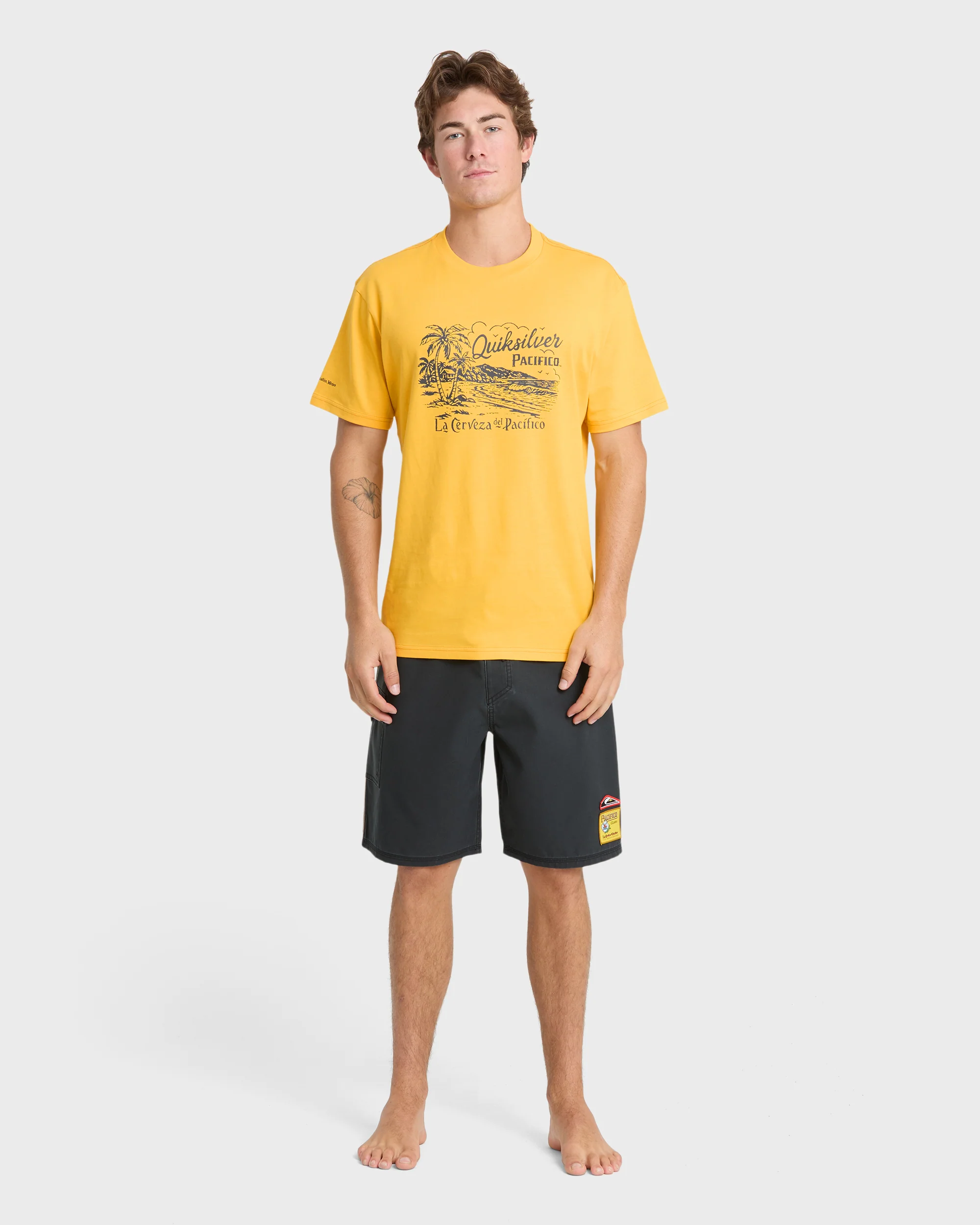 Pacifico Coastal Paradise Short Sleeve Knit T-Shirt - Sunshine 3 Pacifico Coastal Paradise Short Sleeve Knit T-Shirt - Sunshine