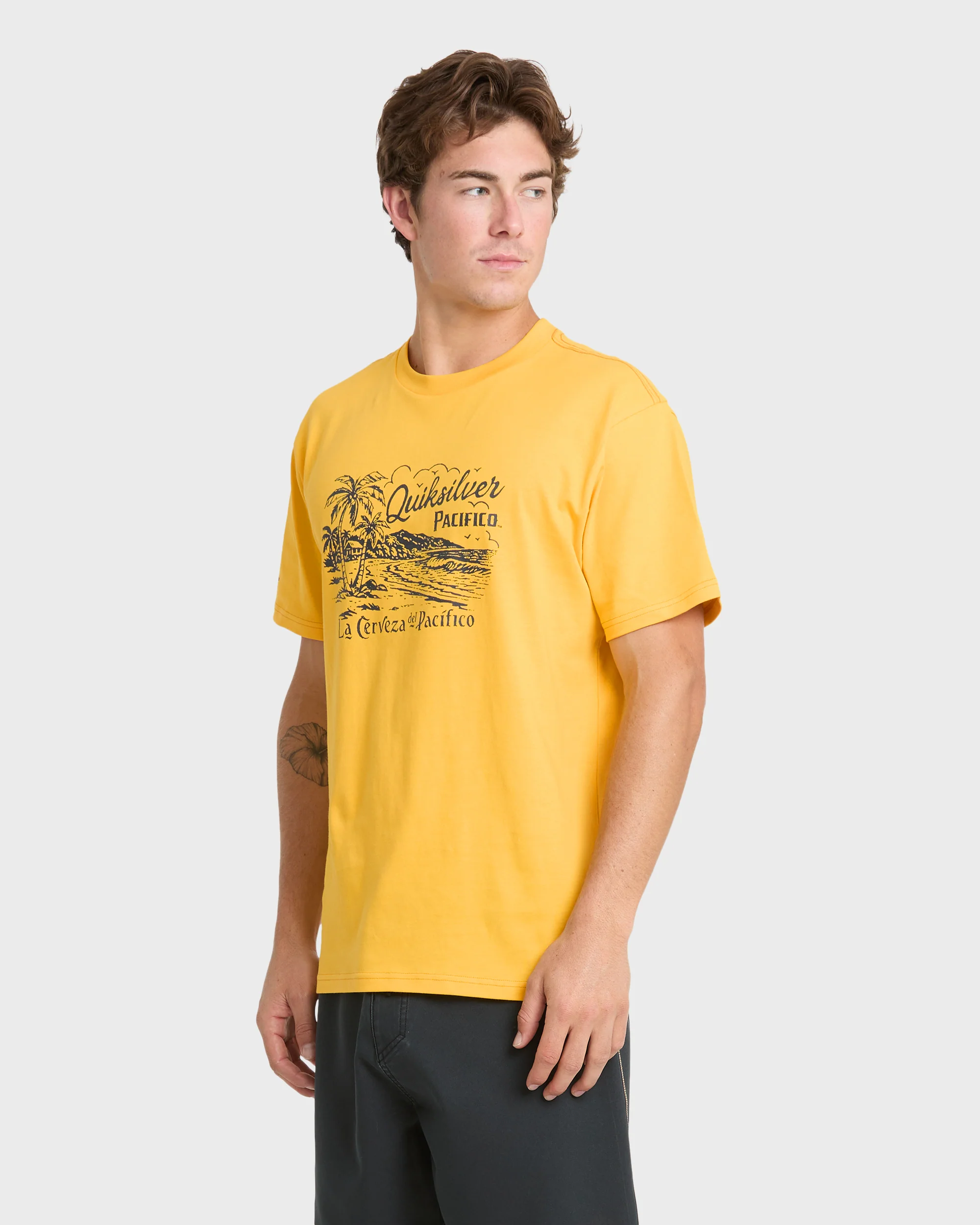 Pacifico Coastal Paradise Short Sleeve Knit T-Shirt - Sunshine 4 Pacifico Coastal Paradise Short Sleeve Knit T-Shirt - Sunshine