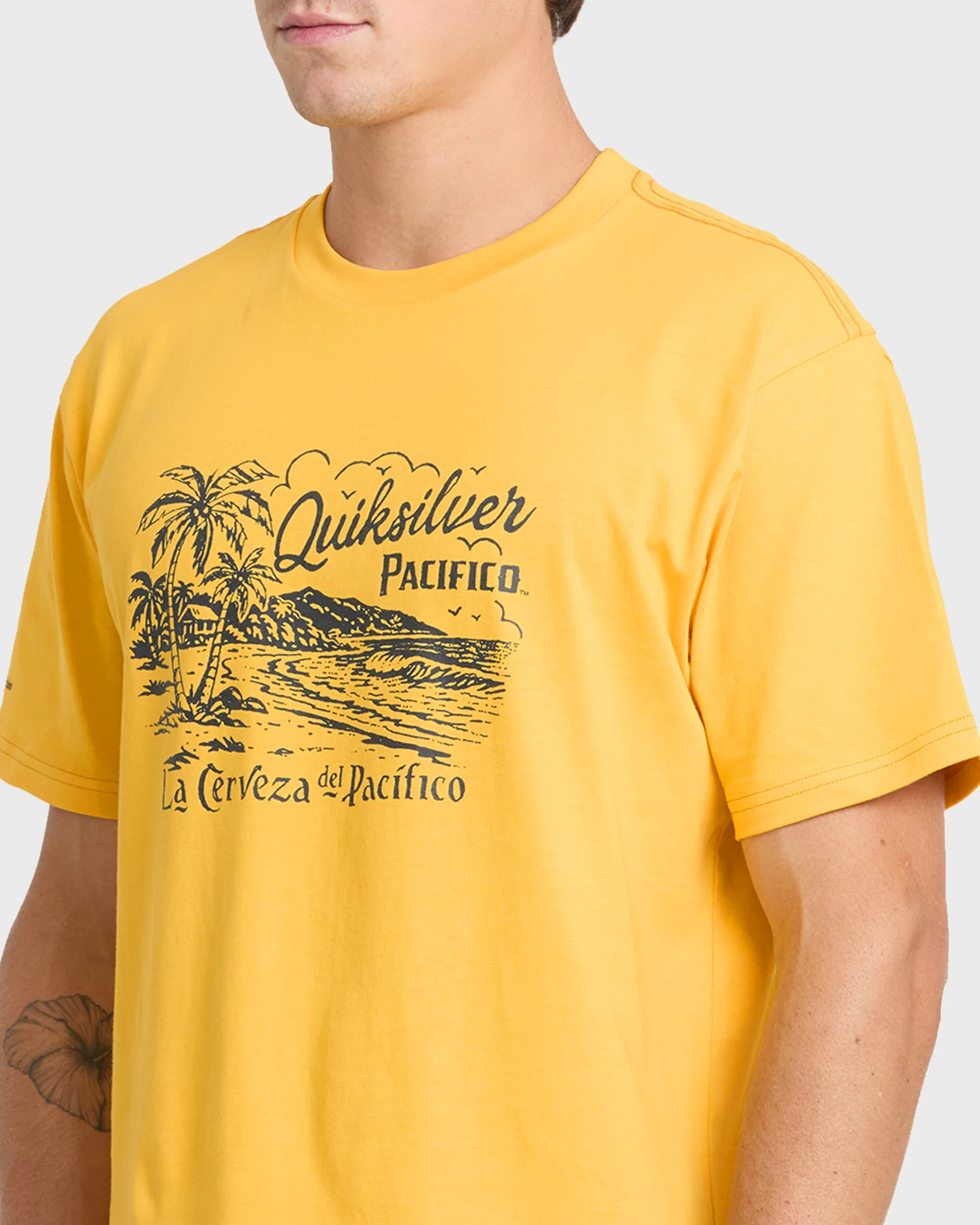 Pacifico Coastal Paradise Short Sleeve Knit T-Shirt - Sunshine 5 Pacifico Coastal Paradise Short Sleeve Knit T-Shirt - Sunshine