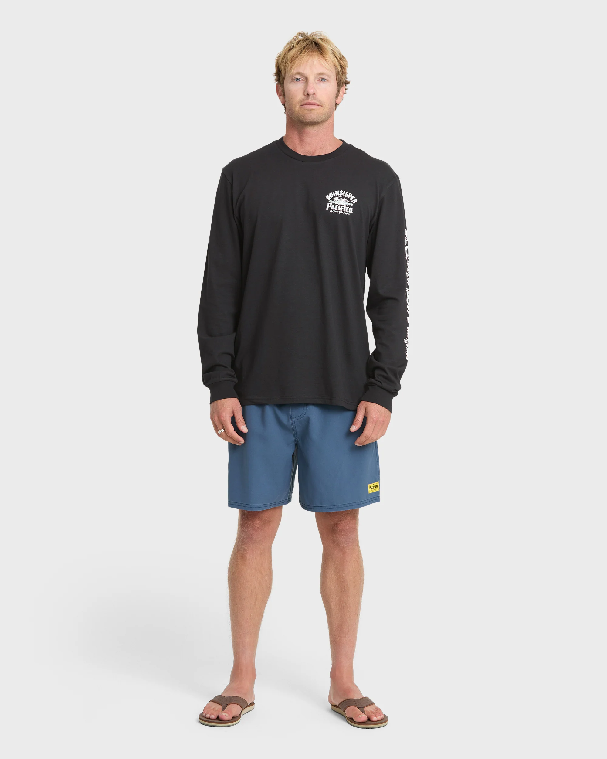 Pacifico Signage Long Sleeve Knit T-Shirt - Black 4 Pacifico Signage Long Sleeve Knit T-Shirt - Black