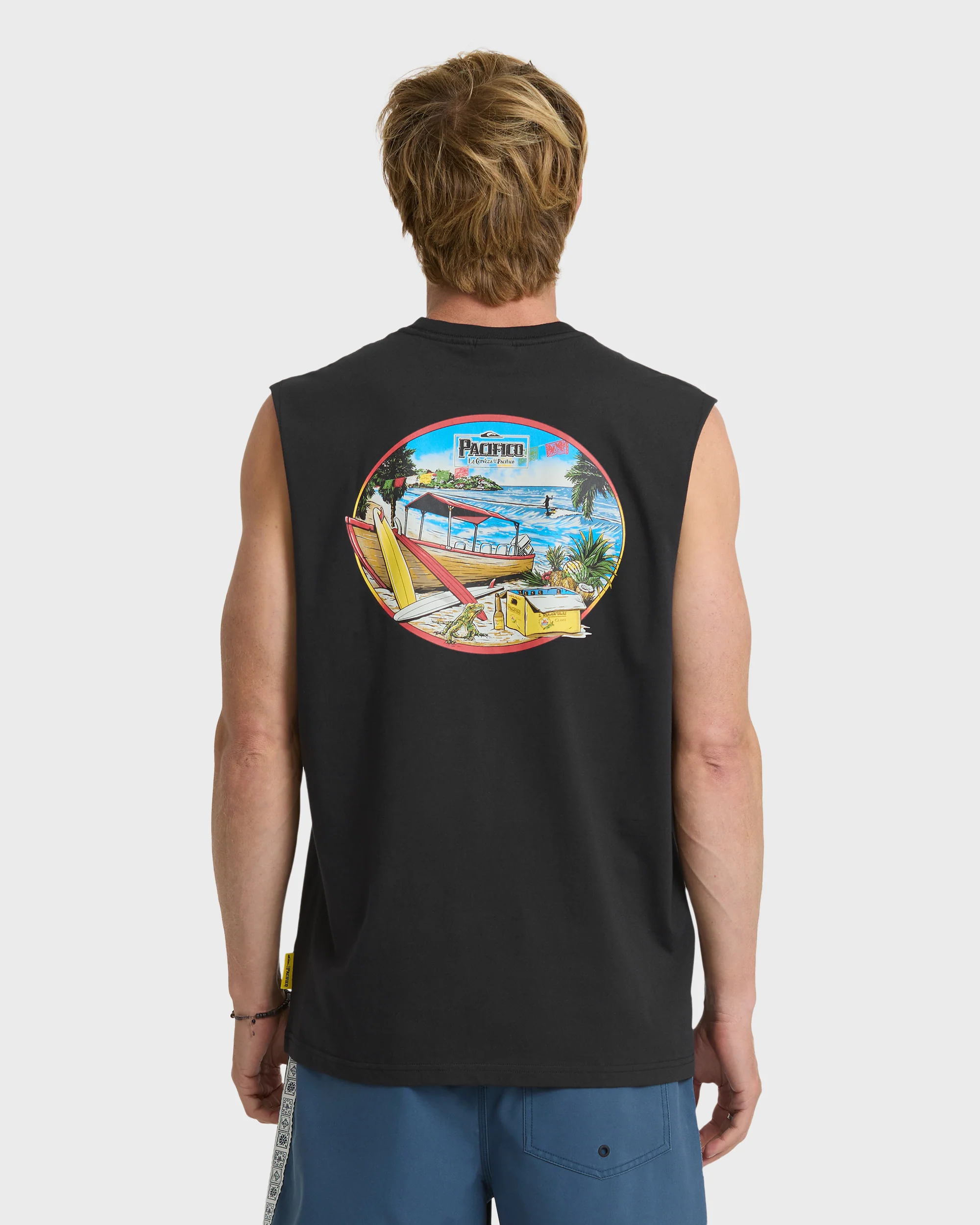 Pacifico Sayulita Cruising Tank Top - Black 2 Pacifico Sayulita Cruising Tank Top - Black