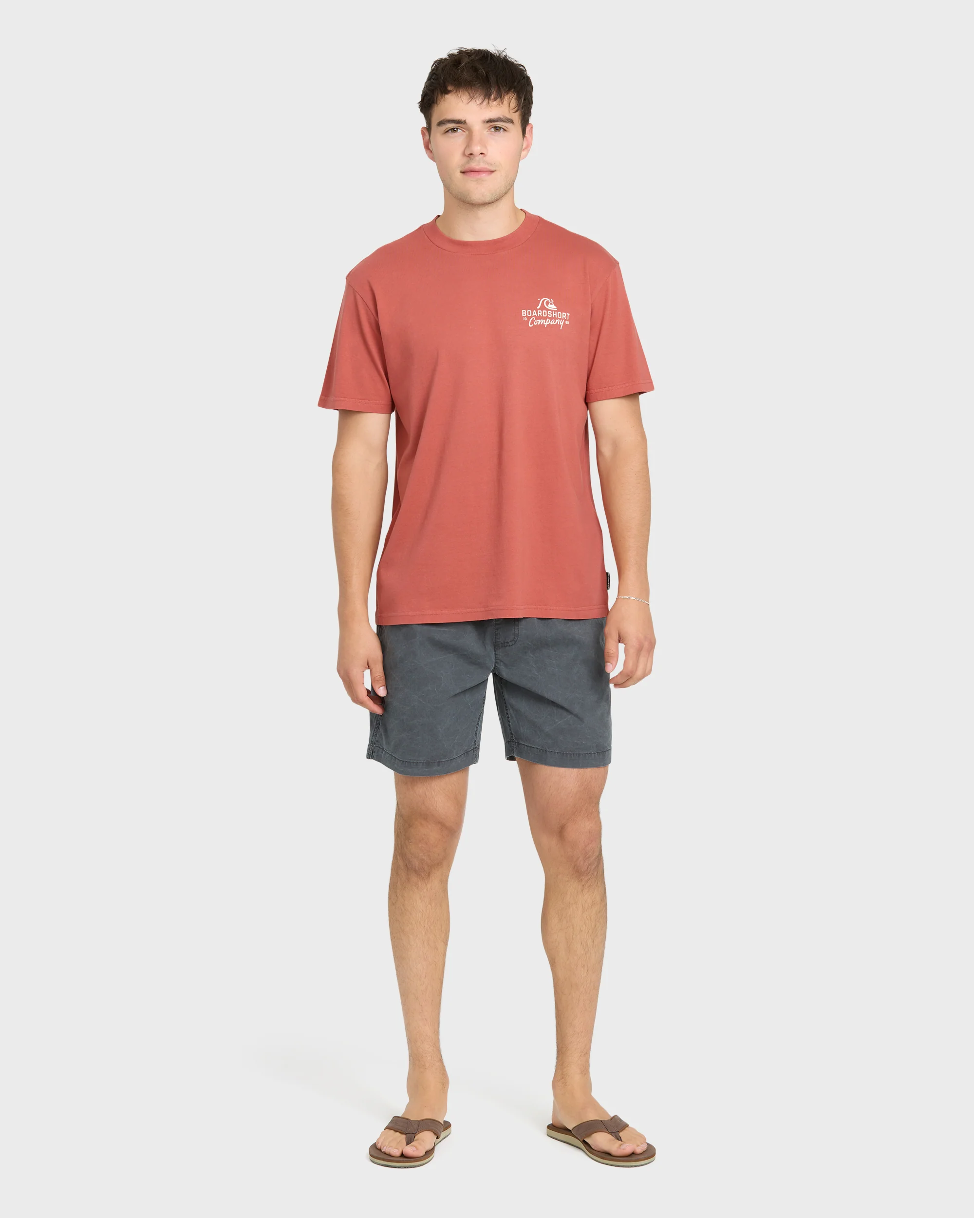 Factory Label Pigment Dye Short Sleeve Cotton T-Shirt - Bossa Nova 4 Factory Label Pigment Dye Short Sleeve Cotton T-Shirt - Bossa Nova