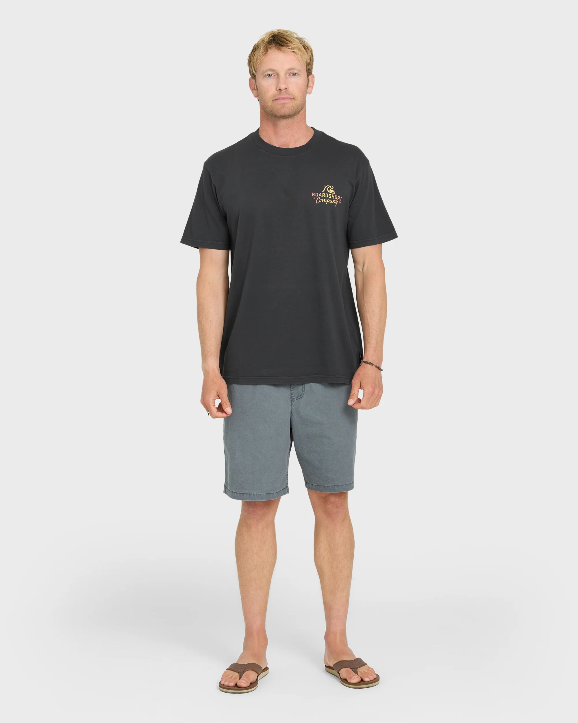 Factory Label Pigment Dye Short Sleeve Cotton T-Shirt - Phantom 4 Factory Label Pigment Dye Short Sleeve Cotton T-Shirt - Phantom