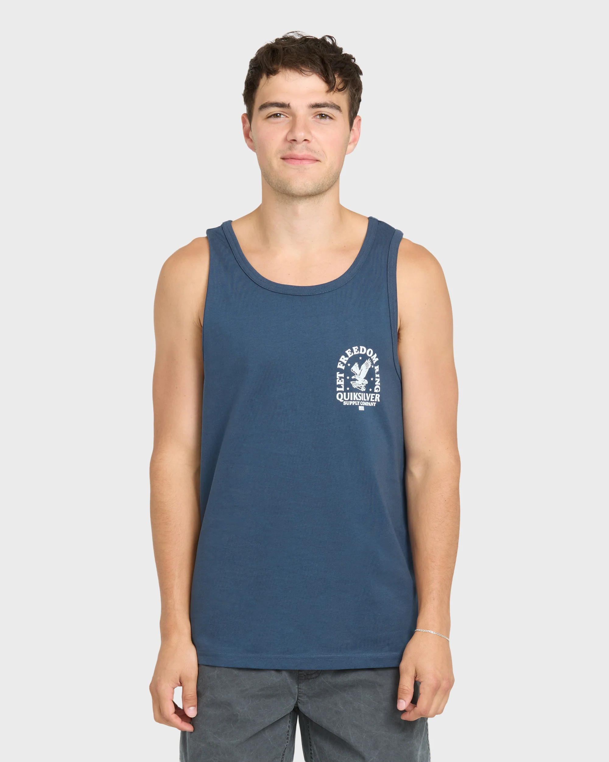 Freedom Ring Tank Top - Dark Denim 1 Freedom Ring Tank Top - Dark Denim