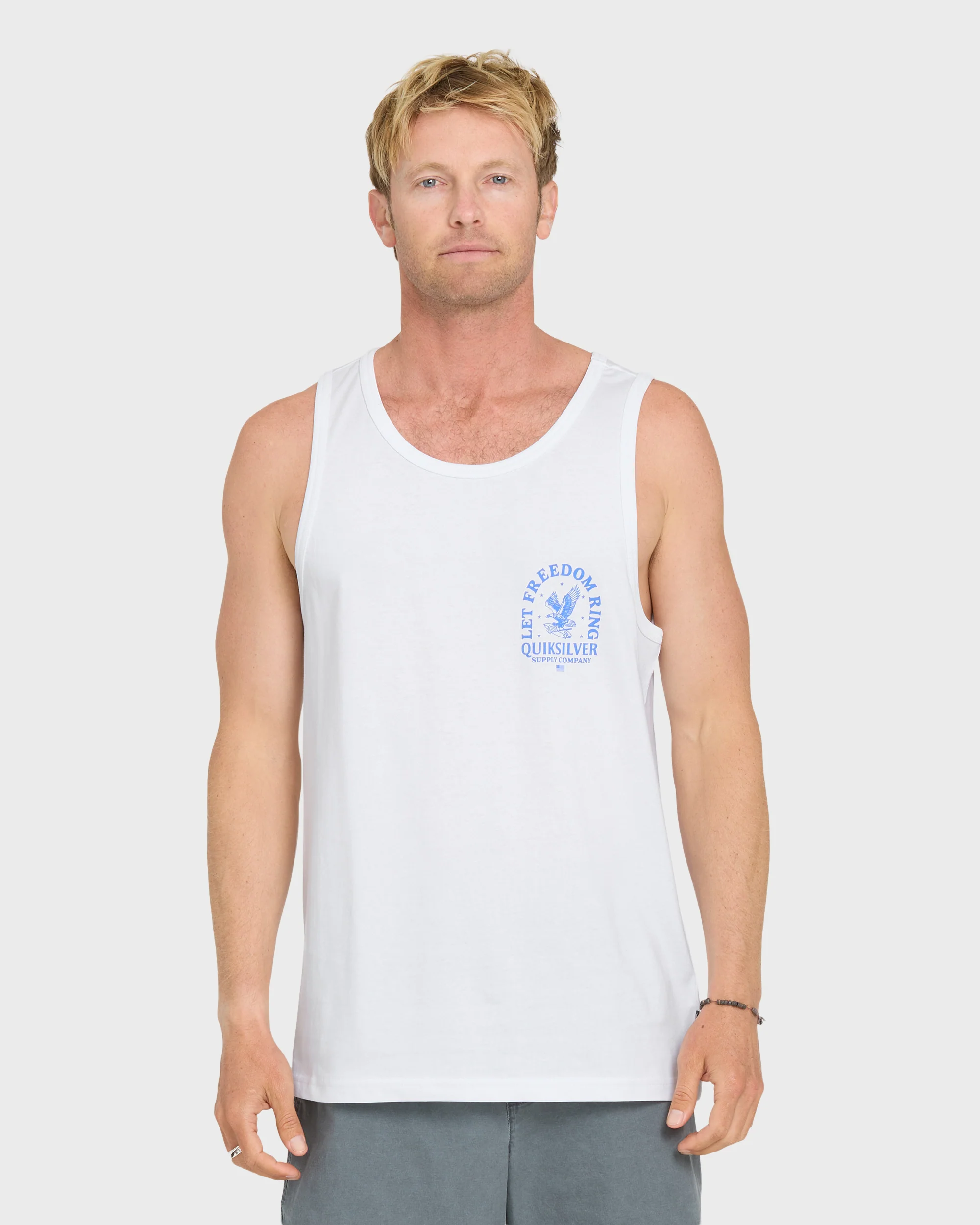 Freedom Ring Tank Top - White 1 Freedom Ring Tank Top - White