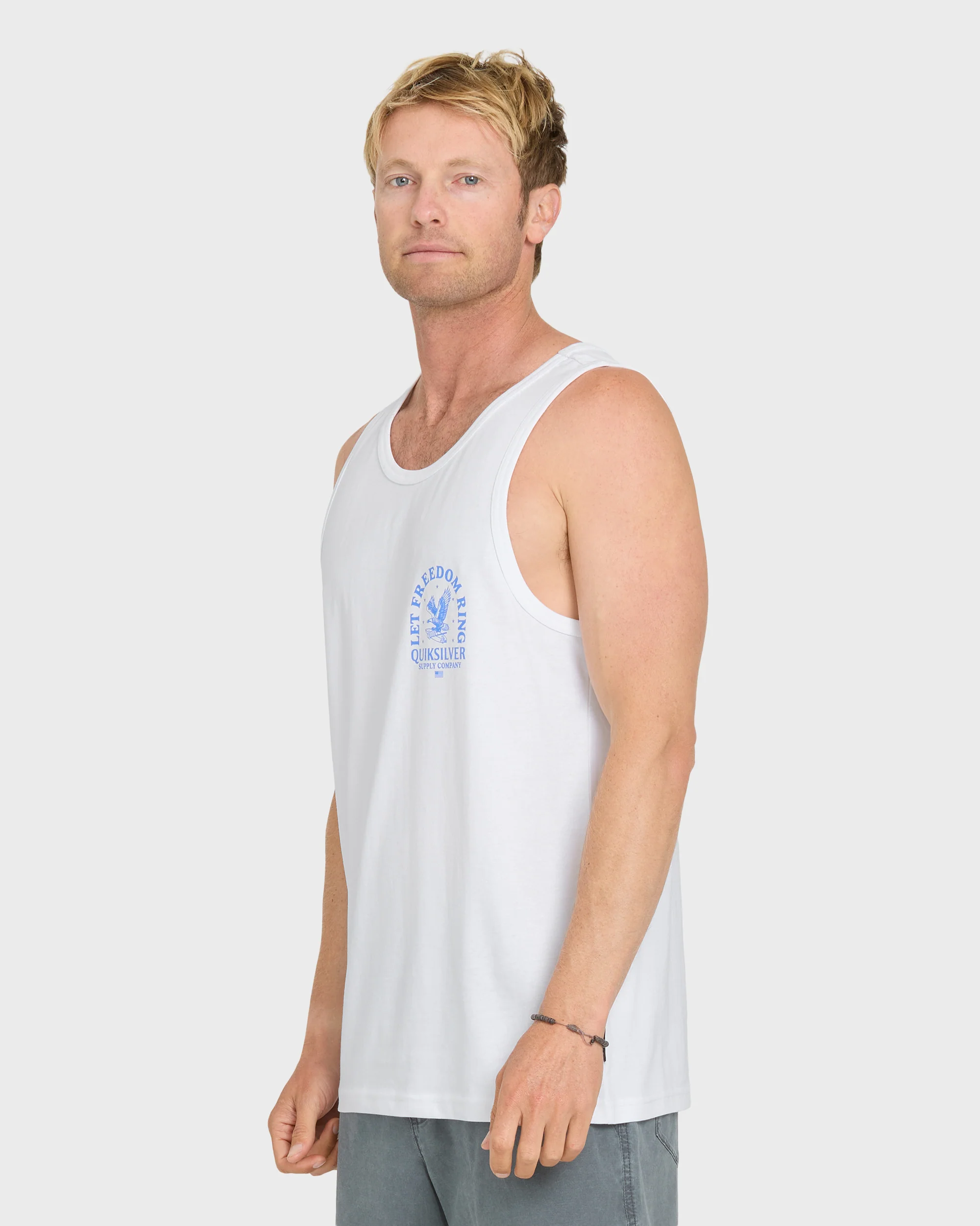 Freedom Ring Tank Top - White 3 Freedom Ring Tank Top - White