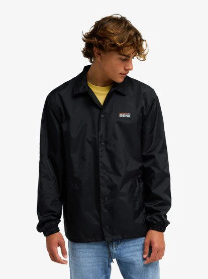 One Piece Coach Water-Repellent Jacket - Black 1 One Piece Coach Water-Repellent Jacket - Black