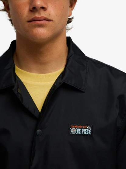 One Piece Coach Water-Repellent Jacket - Black 3 One Piece Coach Water-Repellent Jacket - Black