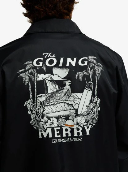 One Piece Coach Water-Repellent Jacket - Black 4 One Piece Coach Water-Repellent Jacket - Black