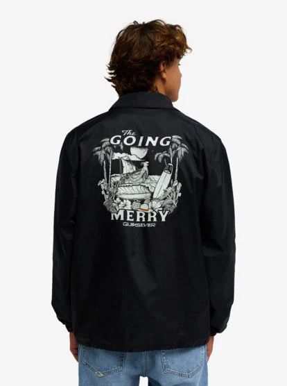 One Piece Coach Water-Repellent Jacket - Black 6 One Piece Coach Water-Repellent Jacket - Black