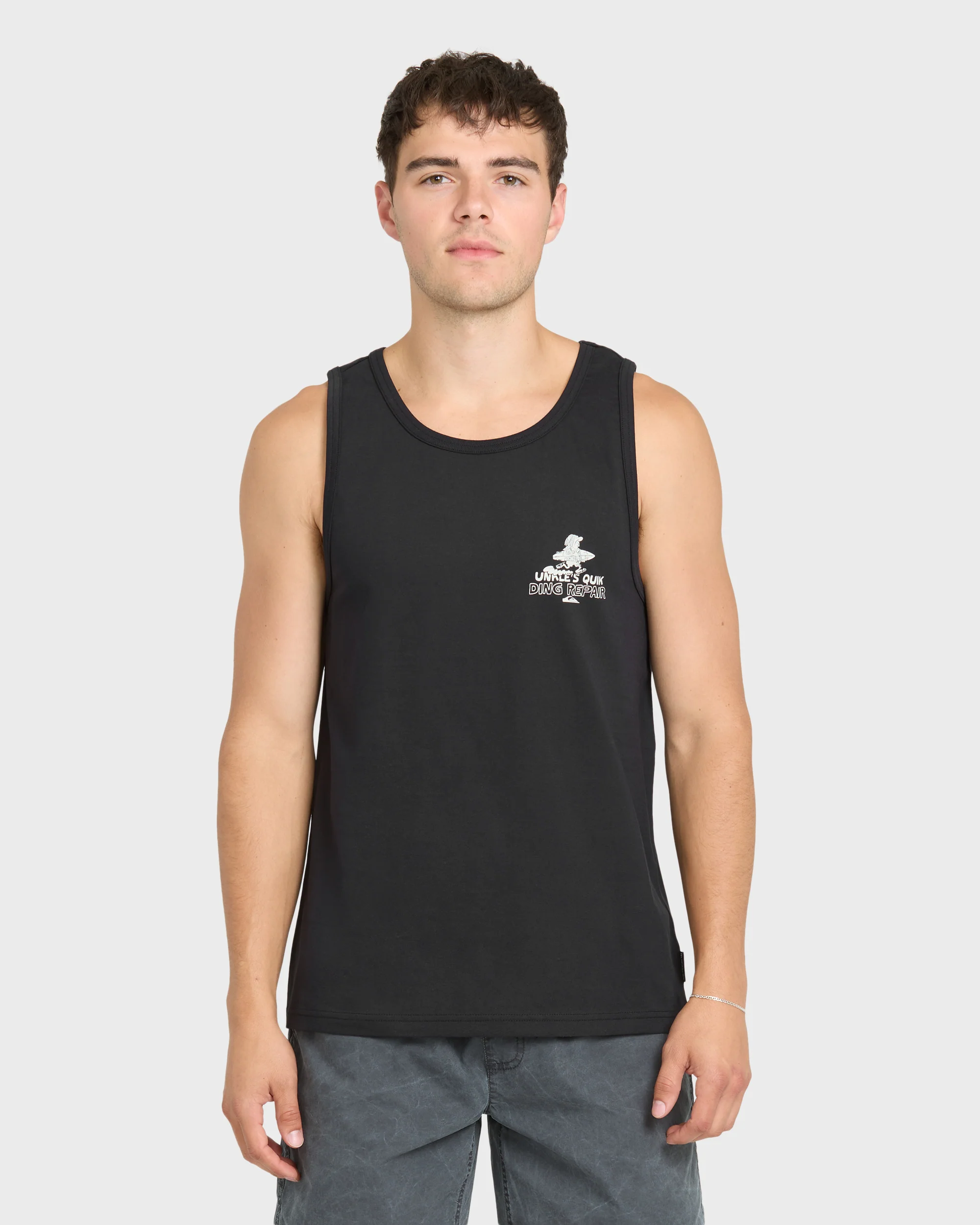 Unkle Dink Repair Tank Top - Black 1 Unkle Dink Repair Tank Top - Black