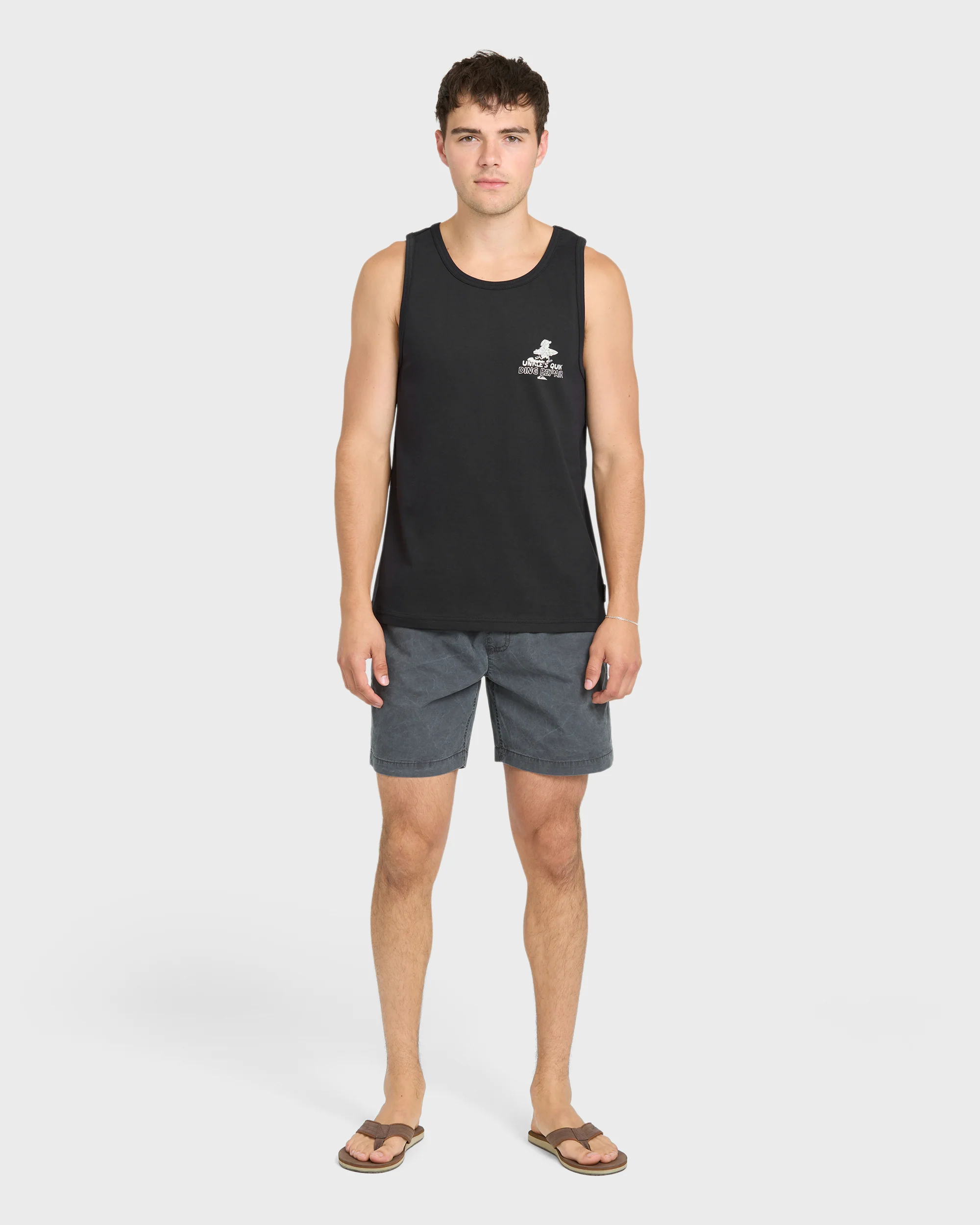 Unkle Dink Repair Tank Top - Black 4 Unkle Dink Repair Tank Top - Black