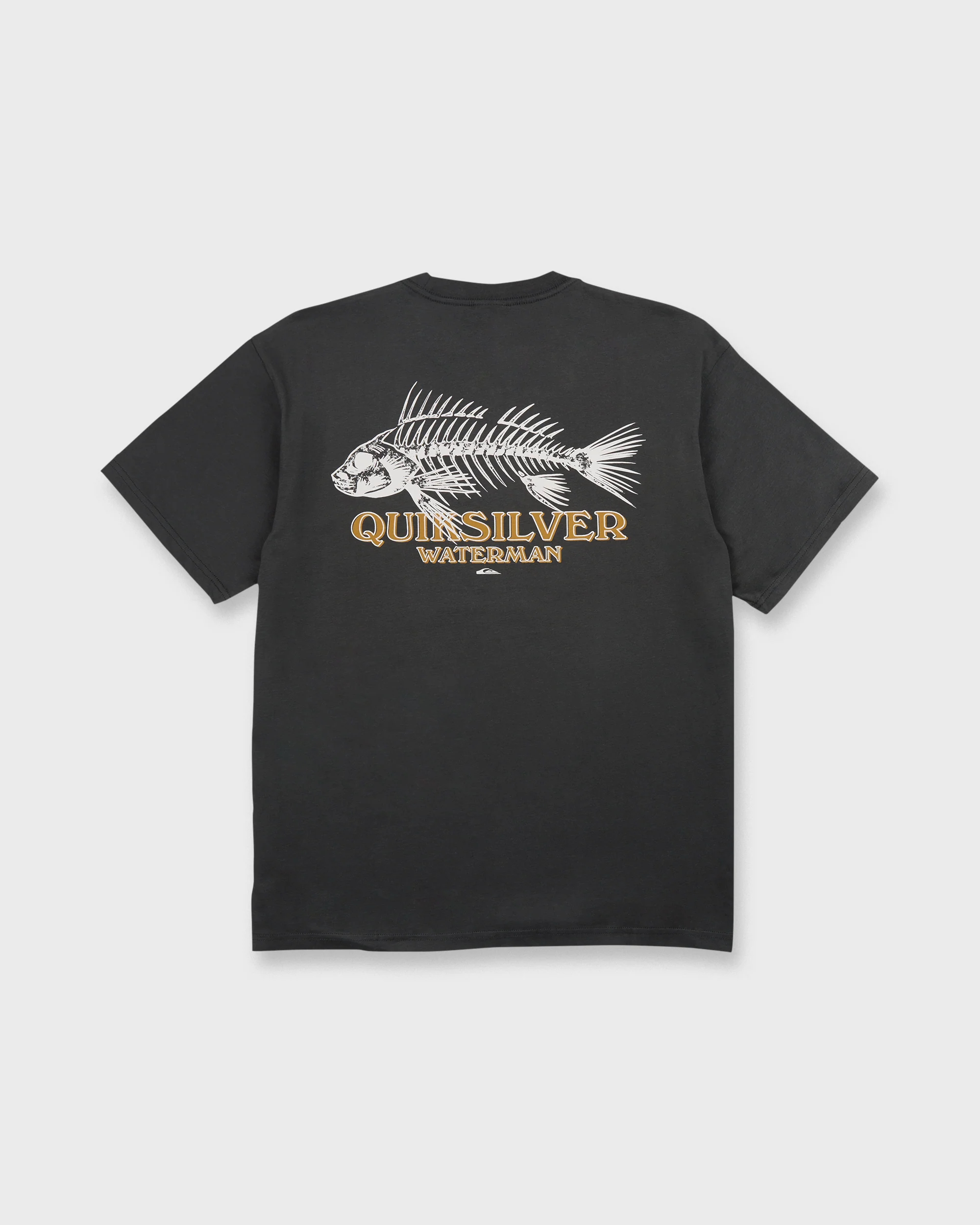 Waterman Fish Bones Short Sleeve Cotton T-Shirt - Phantom 7 Waterman Fish Bones Short Sleeve Cotton T-Shirt - Phantom