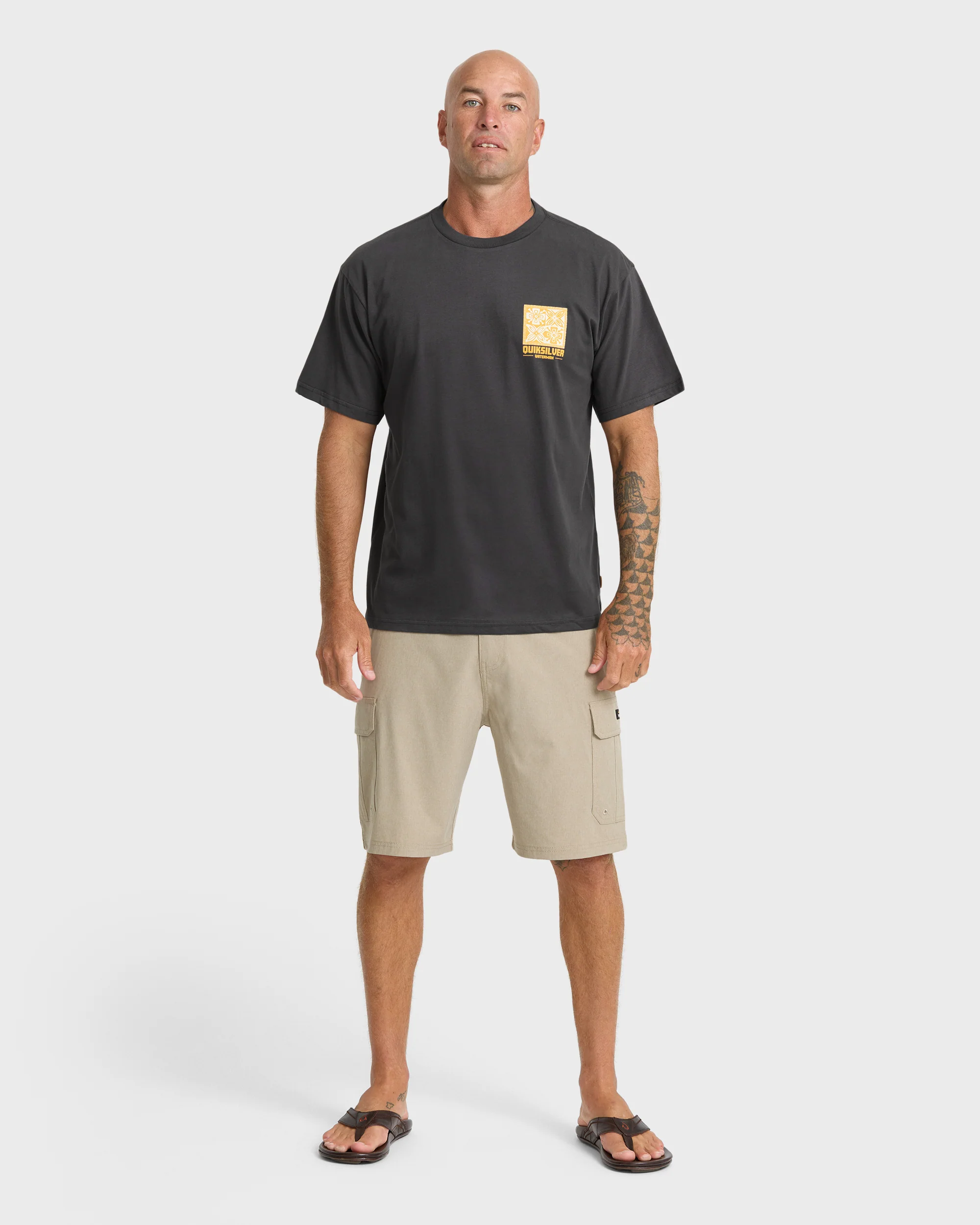 Waterman In The Elements Classic Short Sleeve Cotton T-Shirt - Phantom 5 Waterman In The Elements Classic Short Sleeve Cotton T-Shirt - Phantom