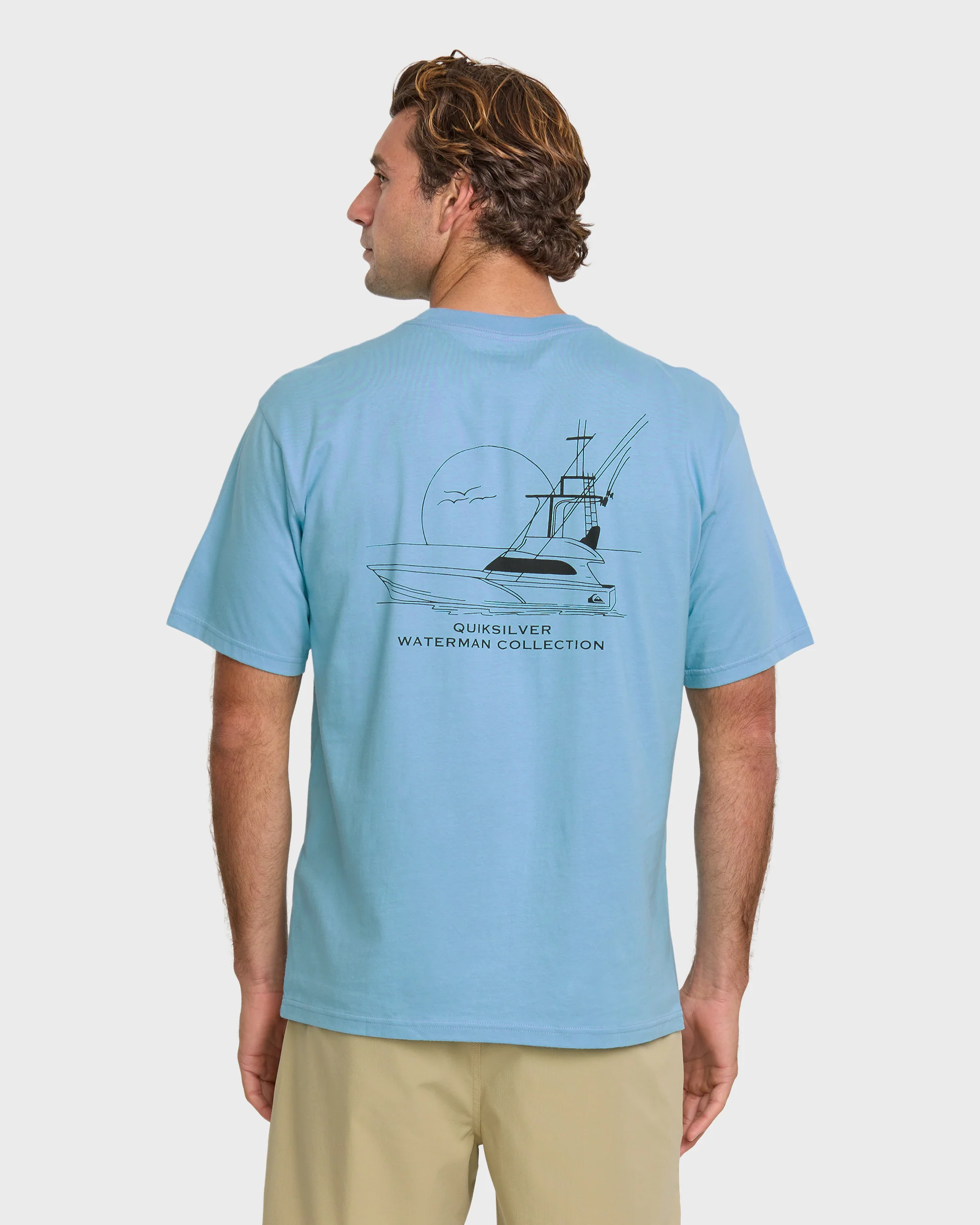 Waterman Fishing Trip Classic T-shirt - Cali Blue 2 Waterman Fishing Trip Classic T-shirt - Cali Blue